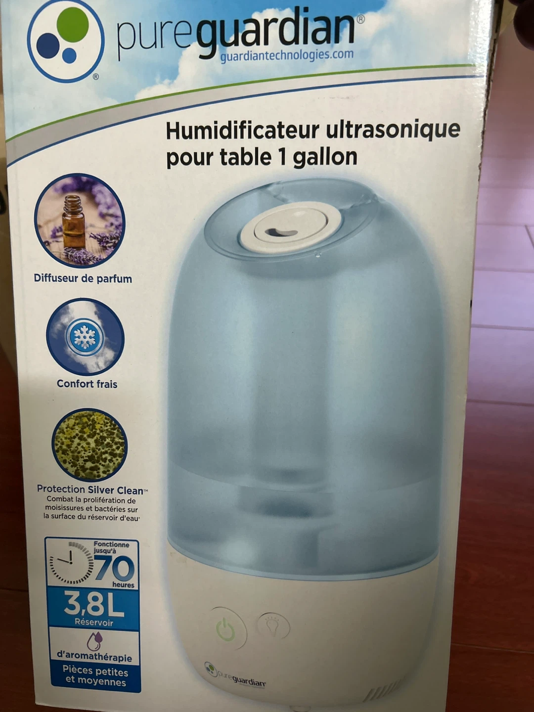 PureGuardian Ultrasonic Humidifier 1 Gallon