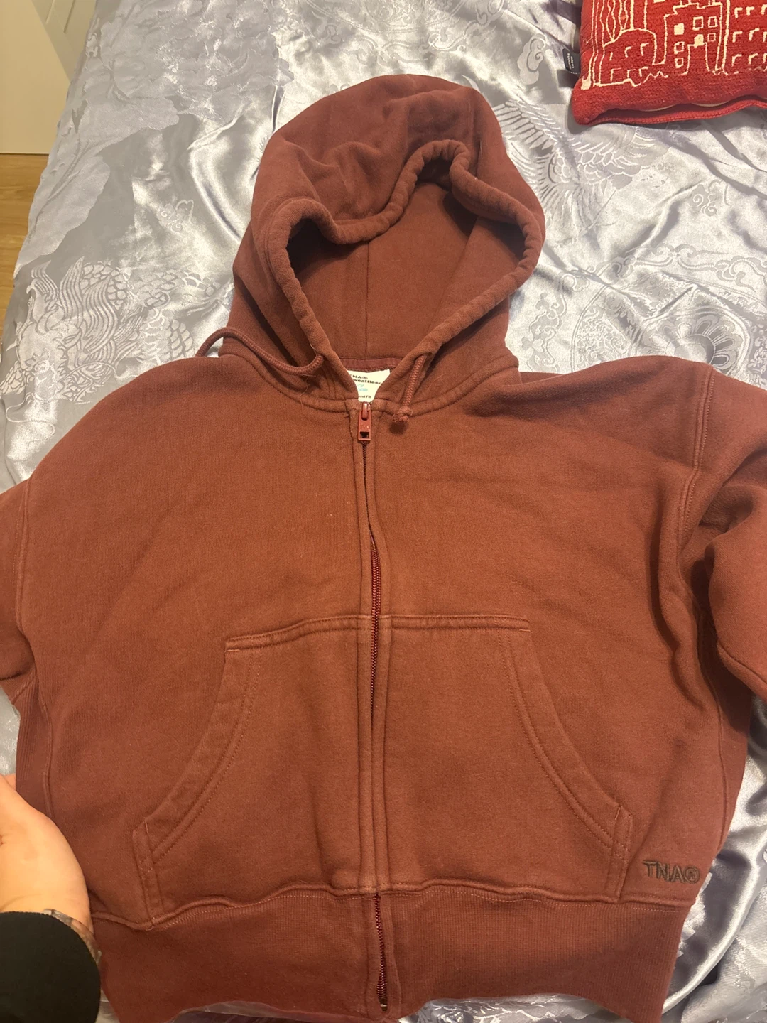 TNA Zip-Up Hoodie boyfriend fit