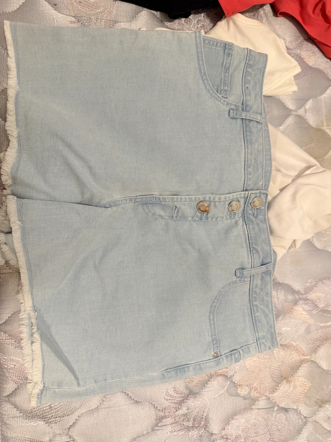 George Women's Light Wash Denim Shorts Size 16