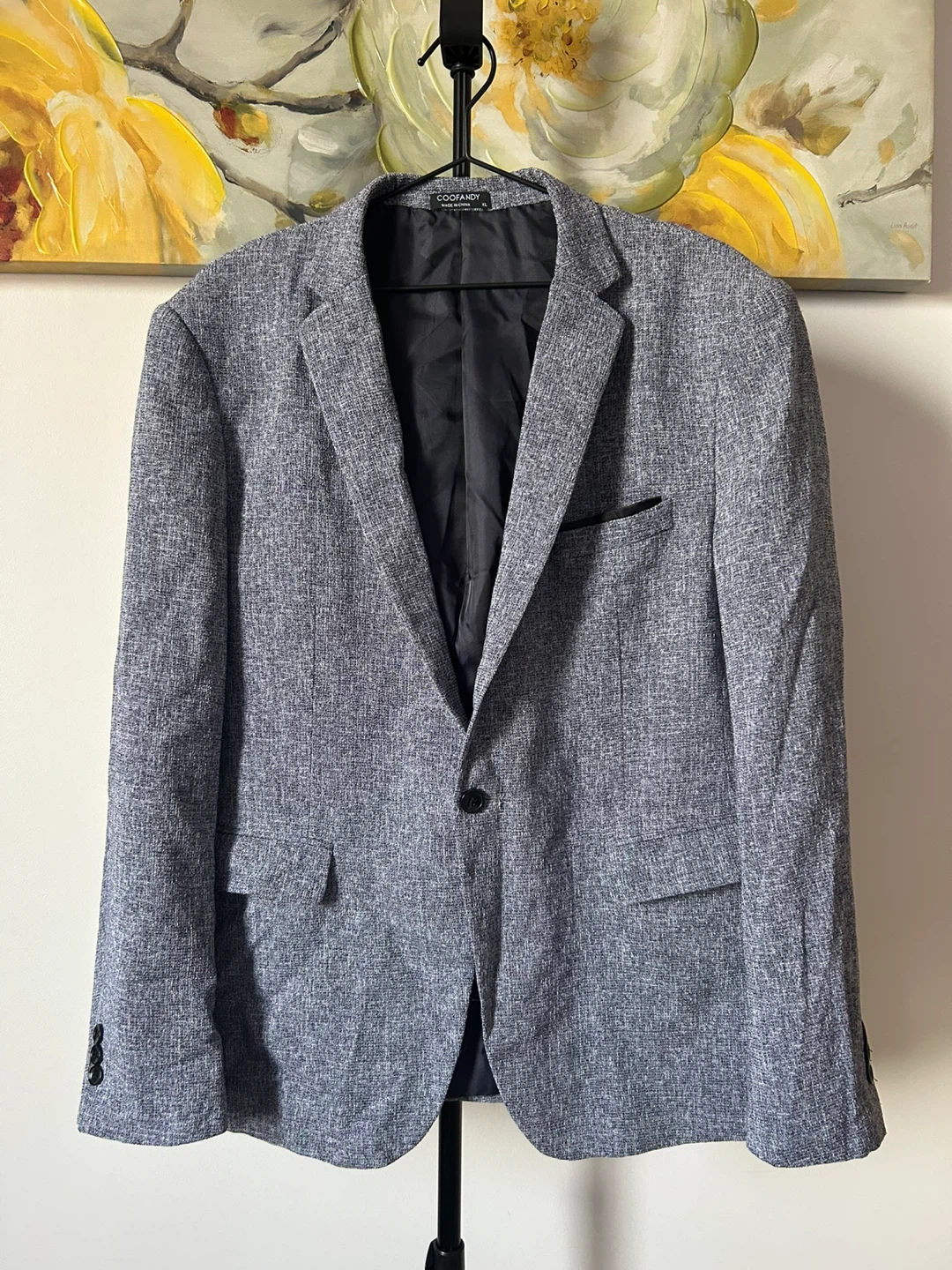 COOFANDY Men's Blazer - XL - Grey