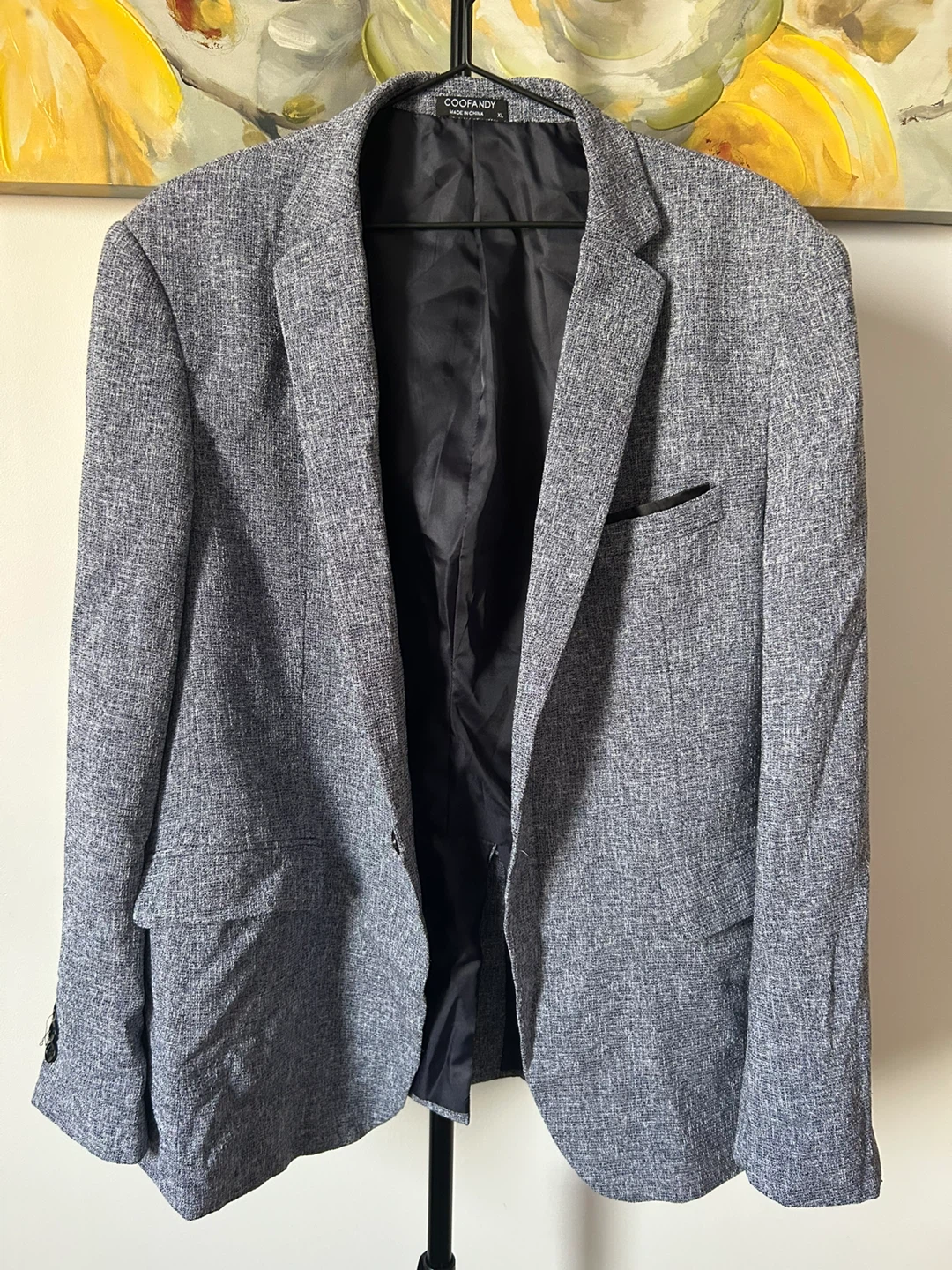 COOFANDY Men's Blazer - XL - Grey - photo 3