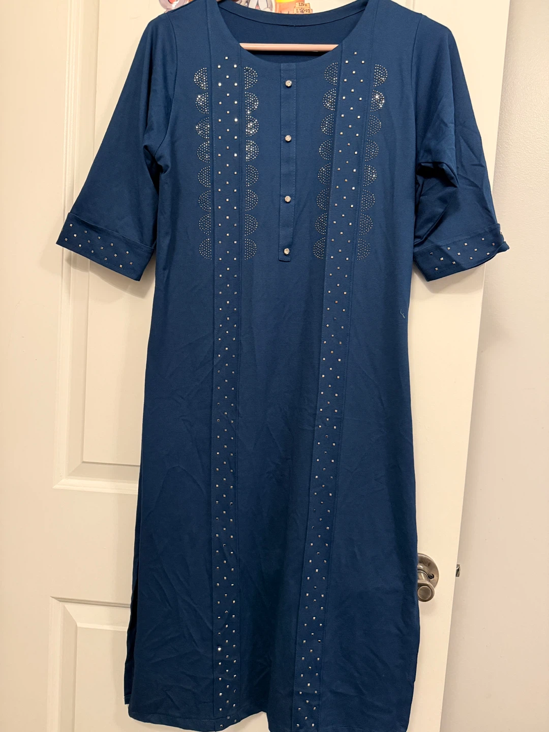 Blue Embellished Kurti - photo 2