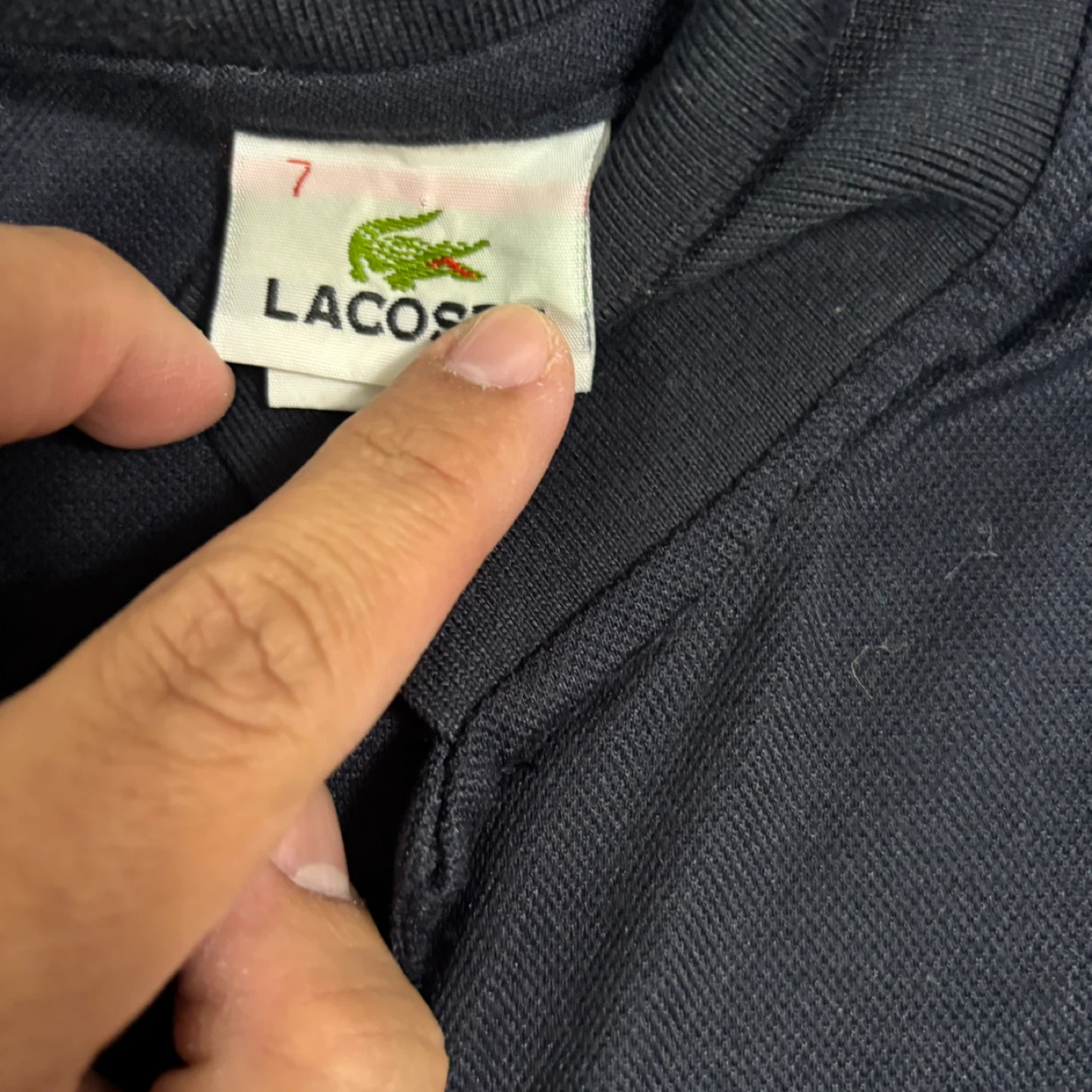 Lacoste Black Polo Shirt - Size 7 - photo 3