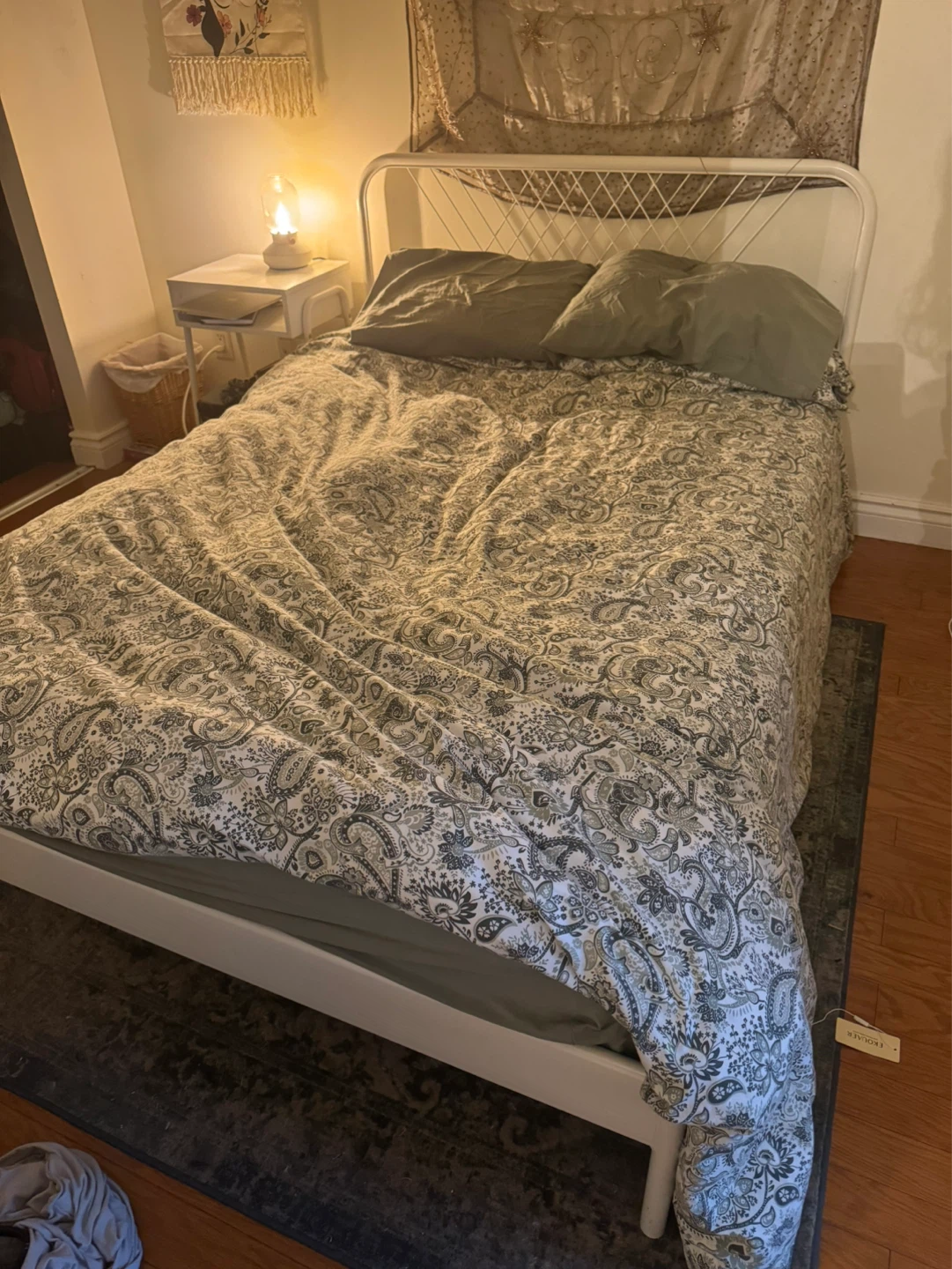 White Metal Bed Frame