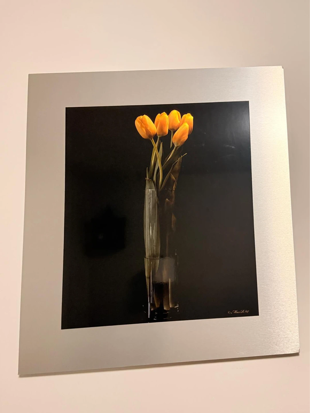 Framed Print - Yellow Tulips in Vase - photo 2