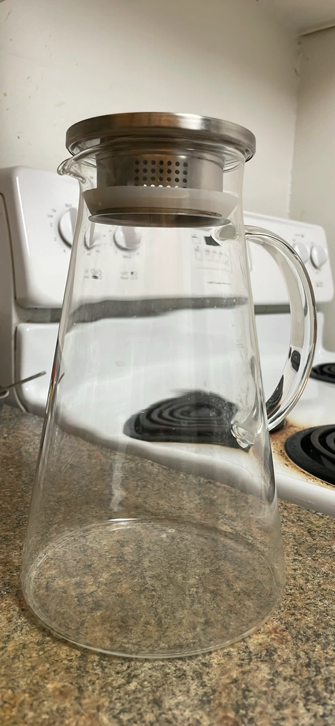 Glass Pitcher with Stainless Steel Lid - photo 4