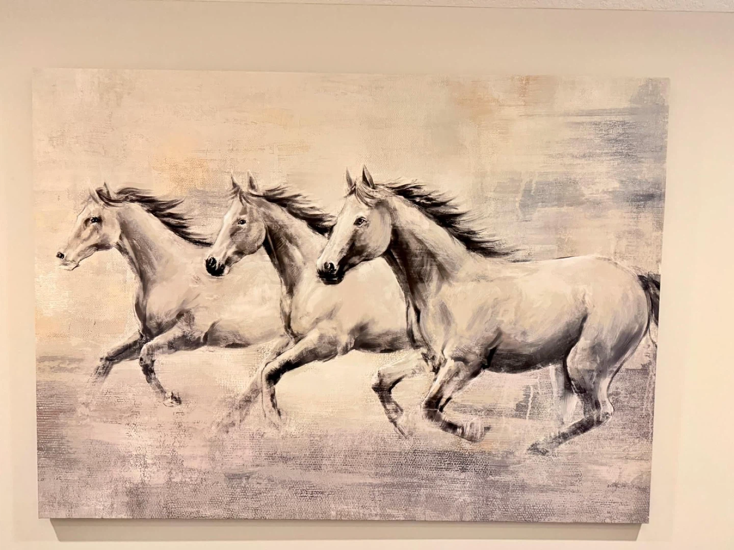 Canvas Wall Art - Three Running Horses