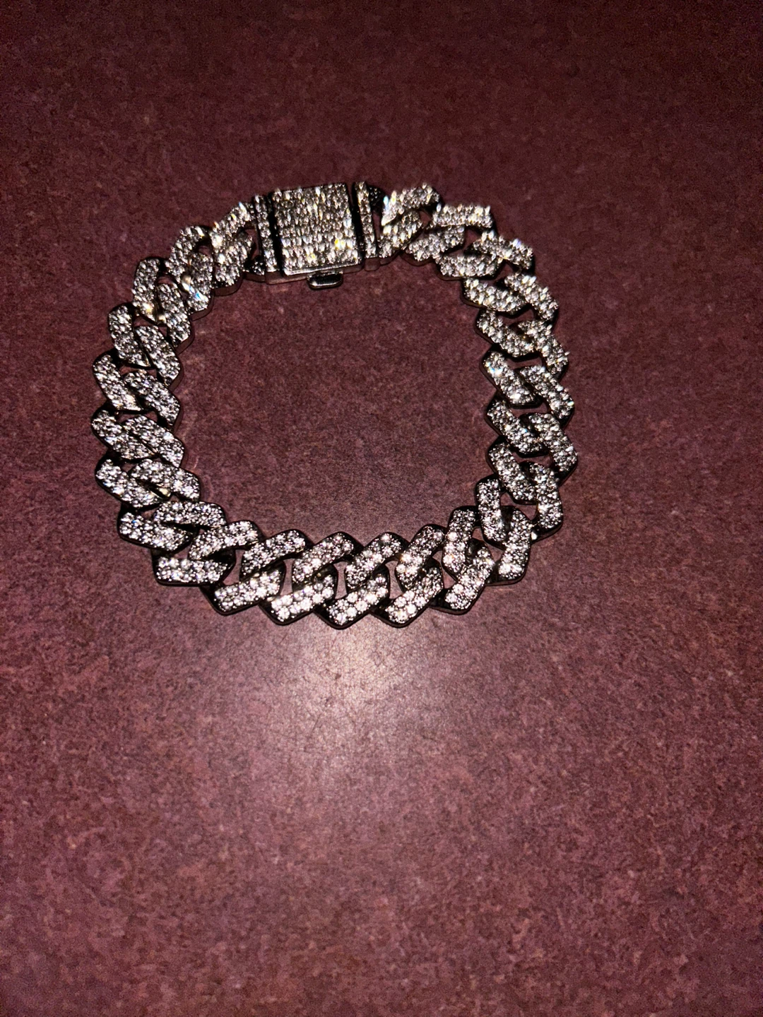Diamond Cuban Link Chain and Bracelet Set - photo 4