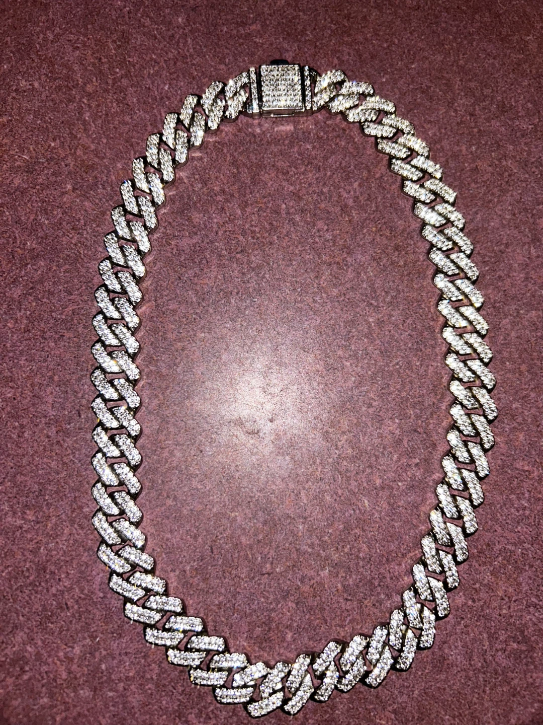 Diamond Cuban Link Chain and Bracelet Set - photo 3