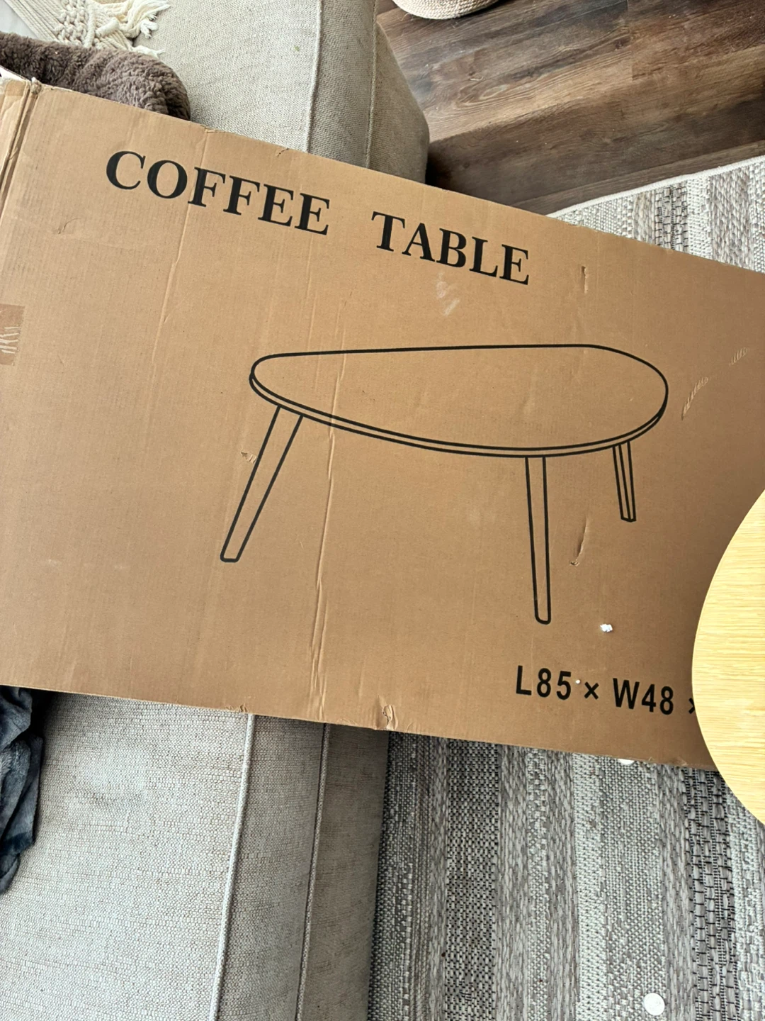 Coffee Table with Wooden Legs - photo 5