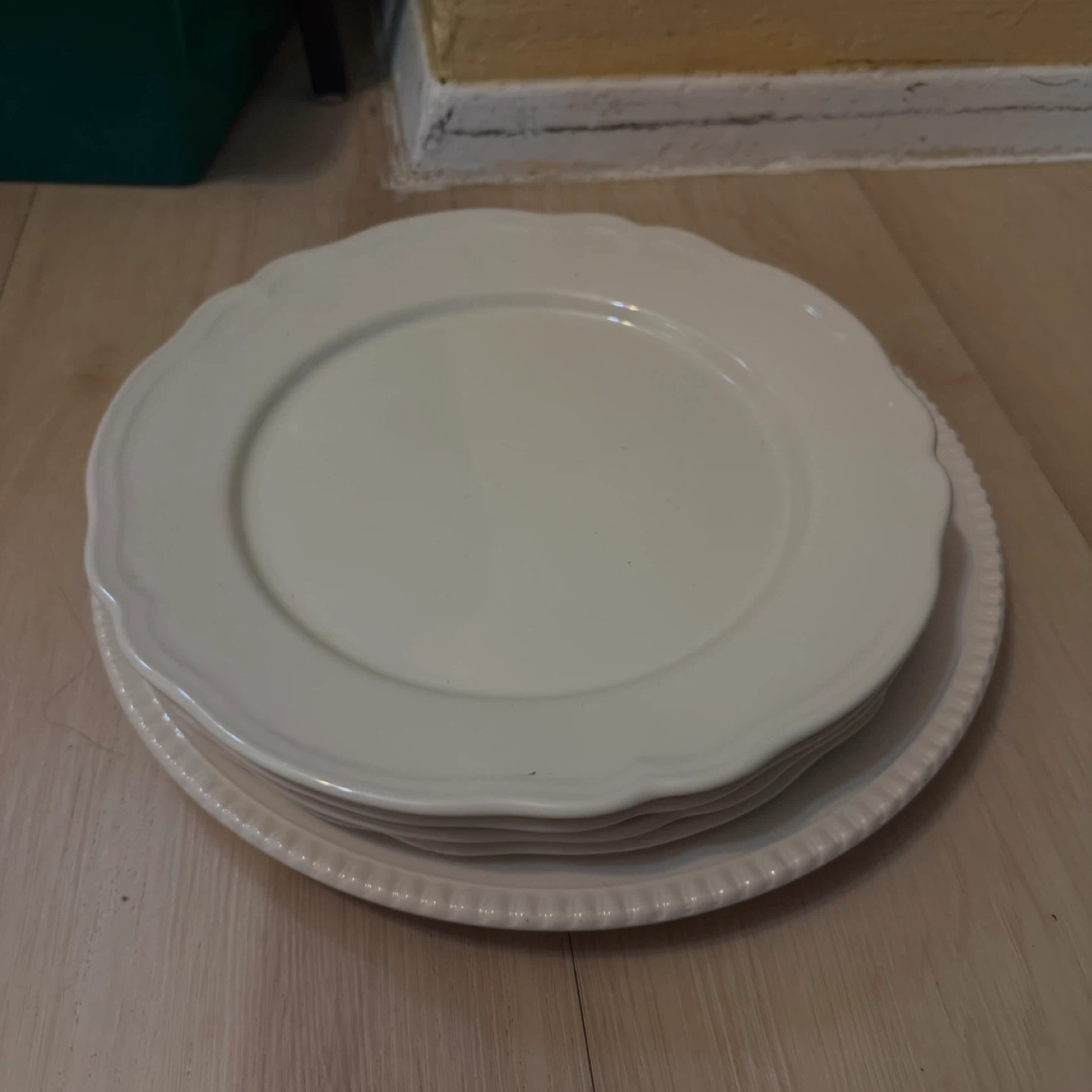 White Dinner Plates (Set of 5) - photo 2