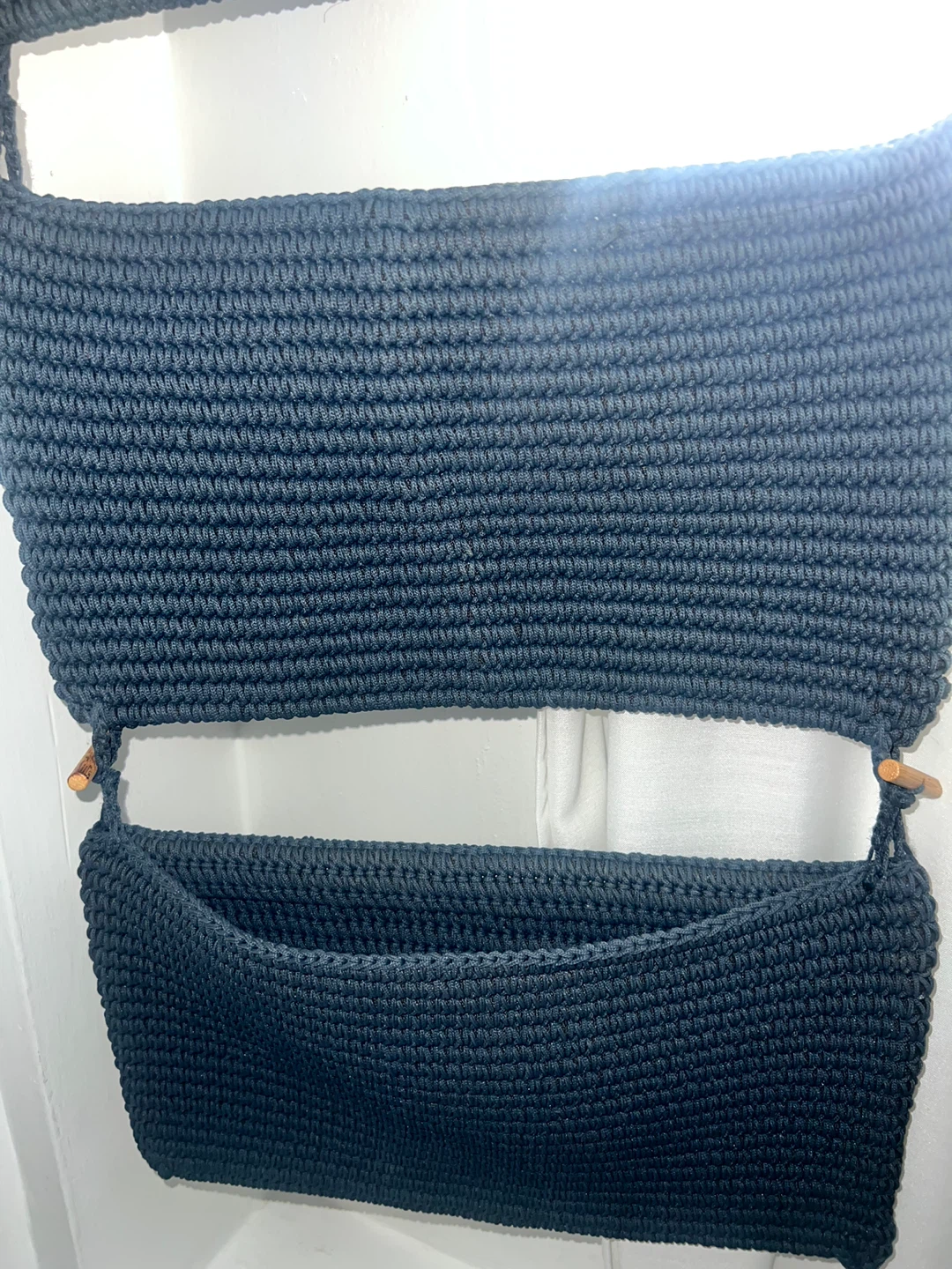 IKEA Black Crochet Wall Organizer - photo 4