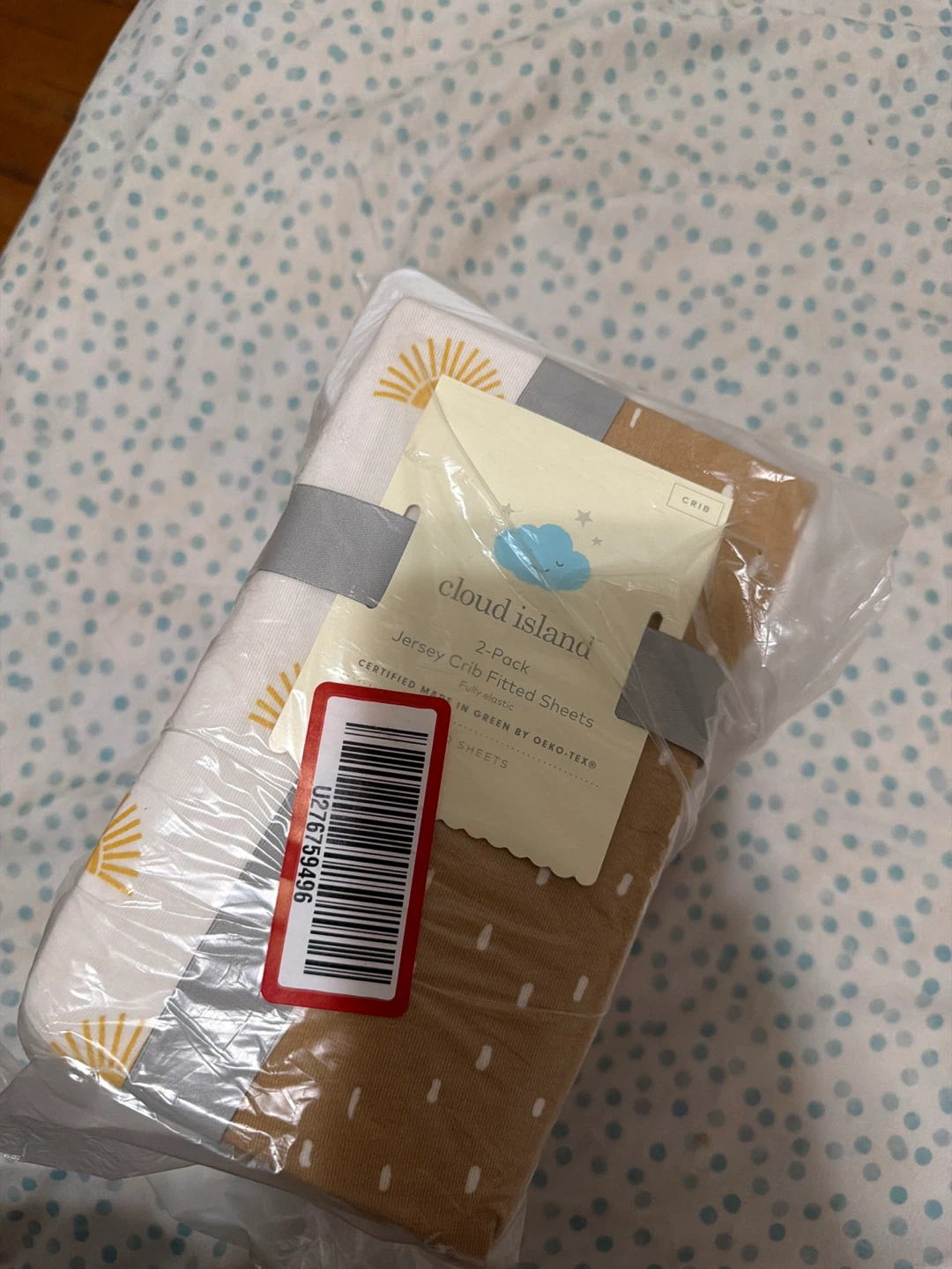 Cloud Island 2-Pack each Jersey Crib Fitted Sheets - photo 2