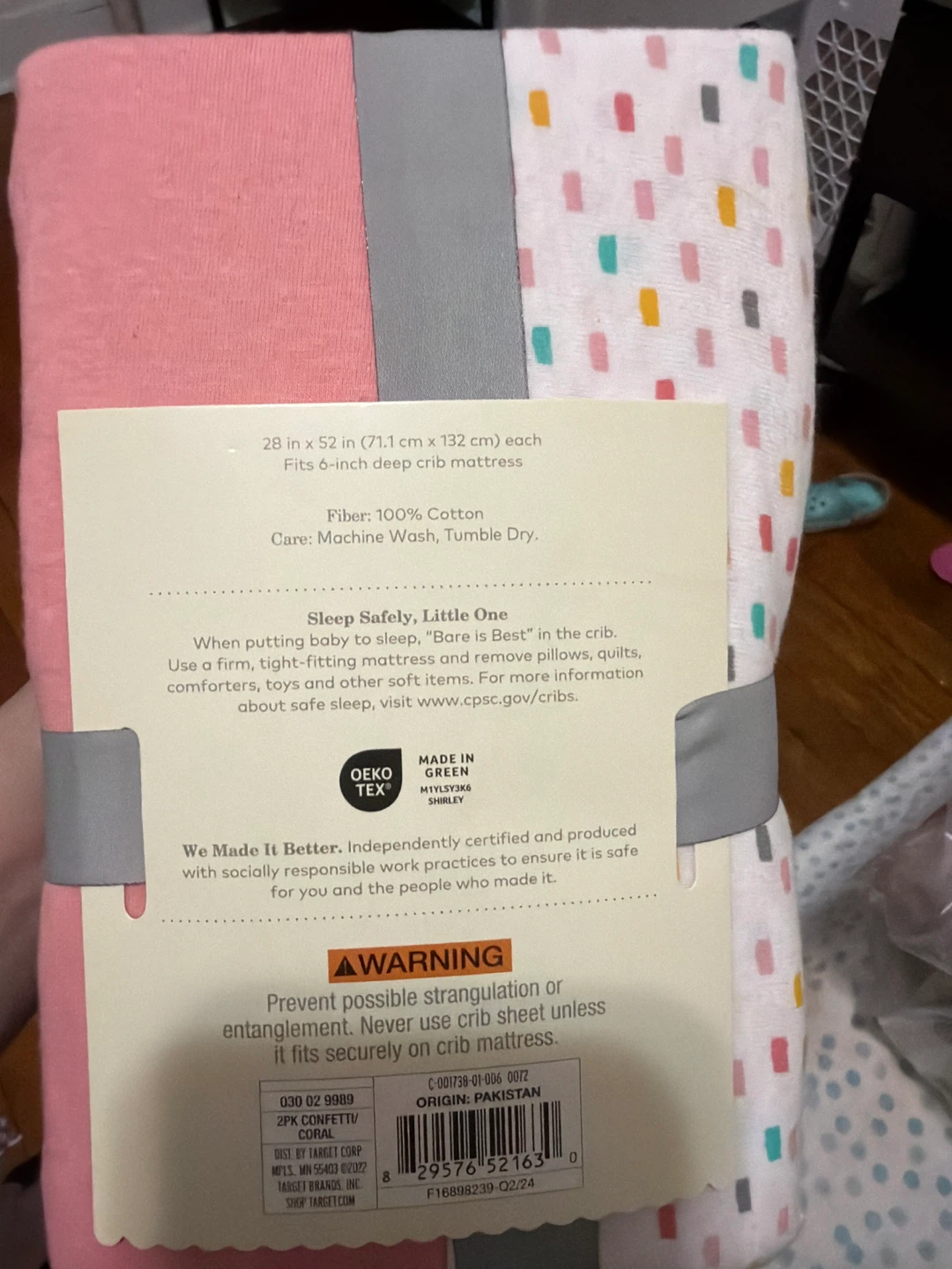 Cloud Island 2-Pack each Jersey Crib Fitted Sheets - photo 3