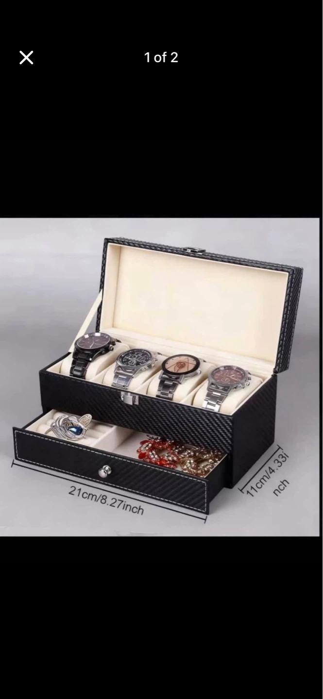 Double layer box and jewellery box