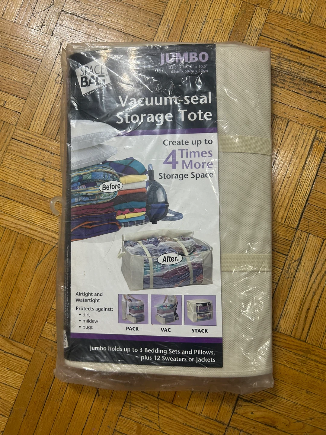 SPACE BAG Jumbo Vacuum-seal Storage Tote