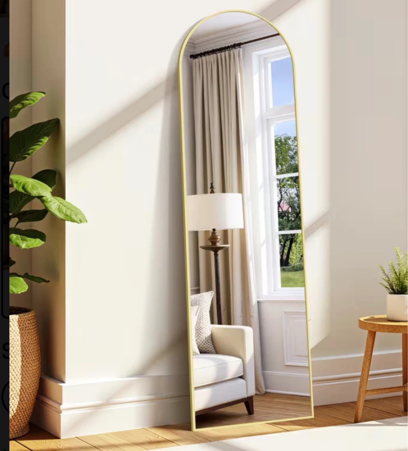 Gold Arched Full Length Mirror - 59” & 16” 🥕 - photo 2