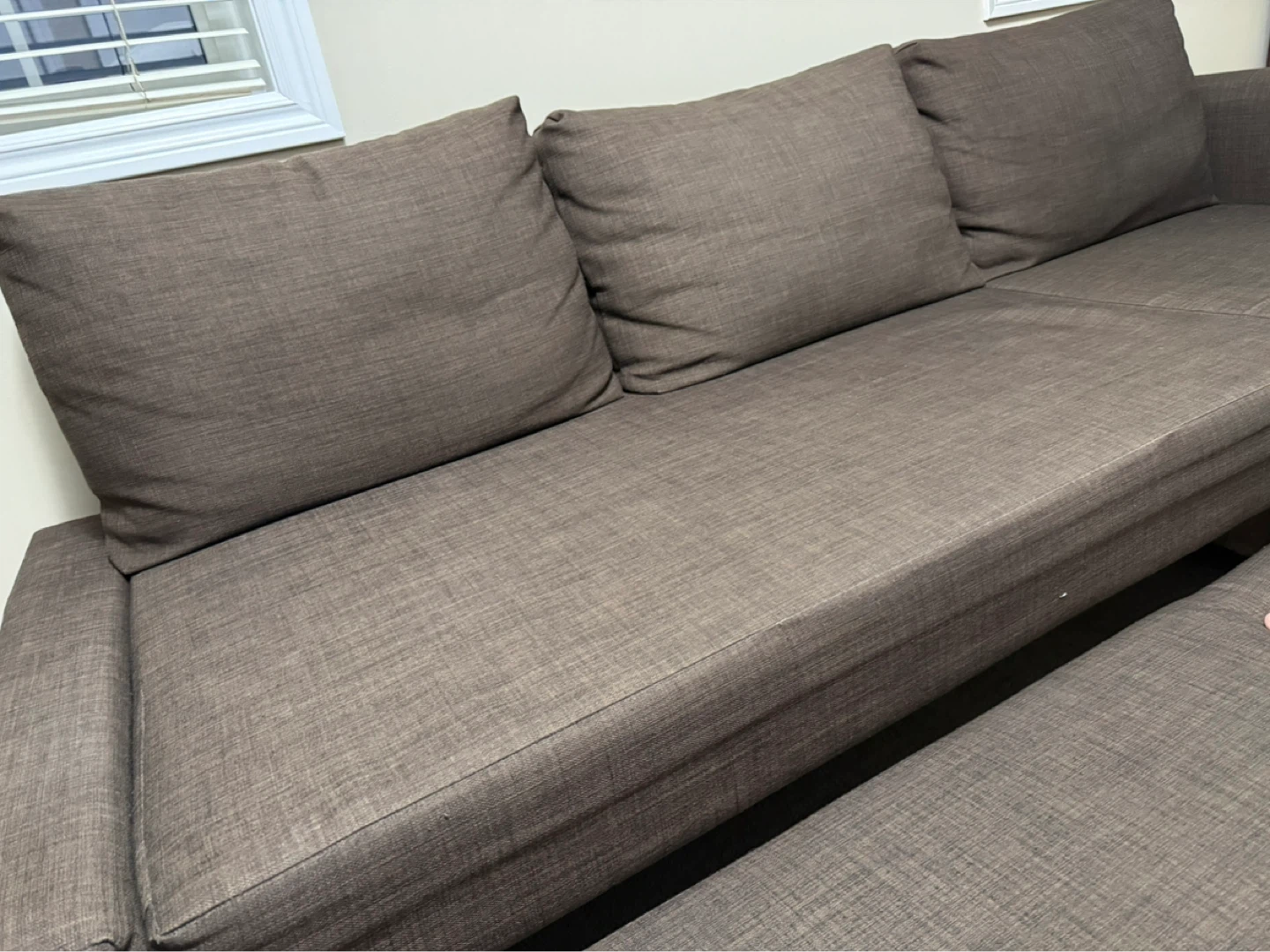 Brown Sectional Sofa Bed with Storage - photo 3