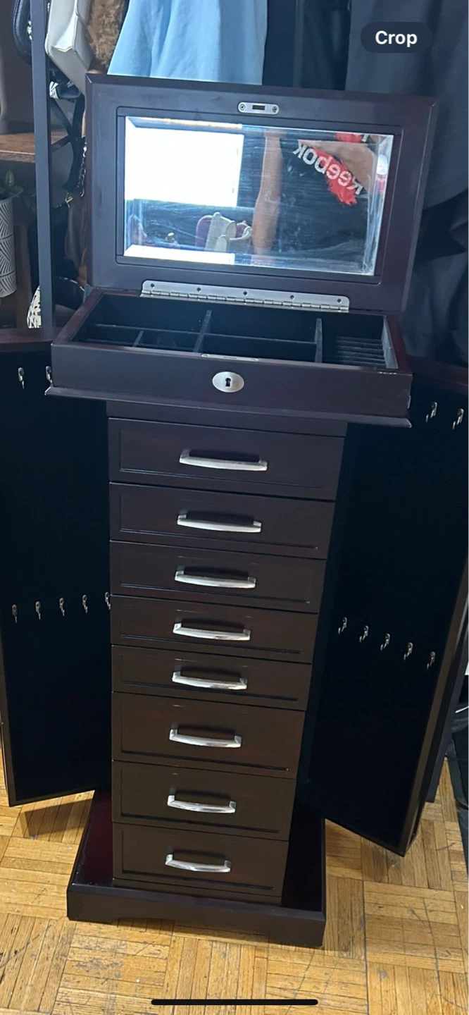 Mele & Co. Olympia Dark Walnut Jewellery Armoire - photo 3