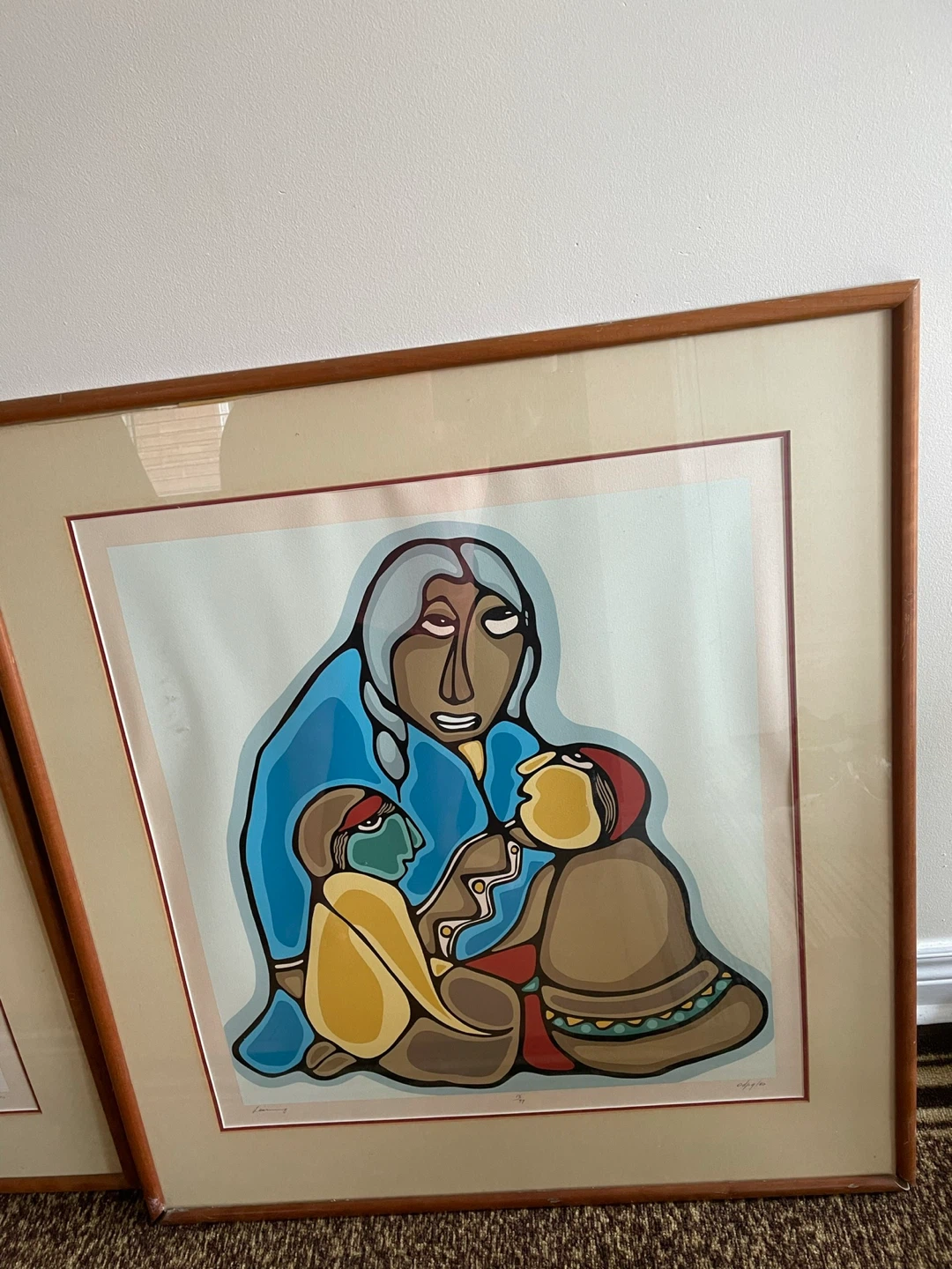 Daphne Odjig Limited Edition Lithograph "Homage to Grandfather"