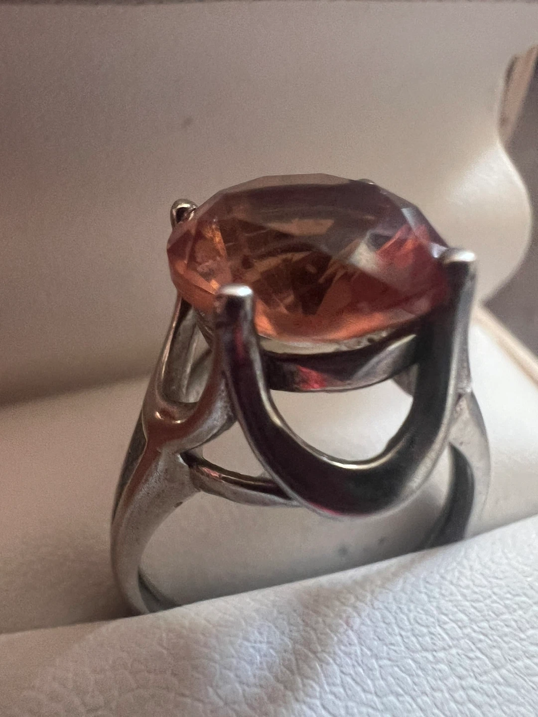 925 silver Large topaz Ring - photo 3
