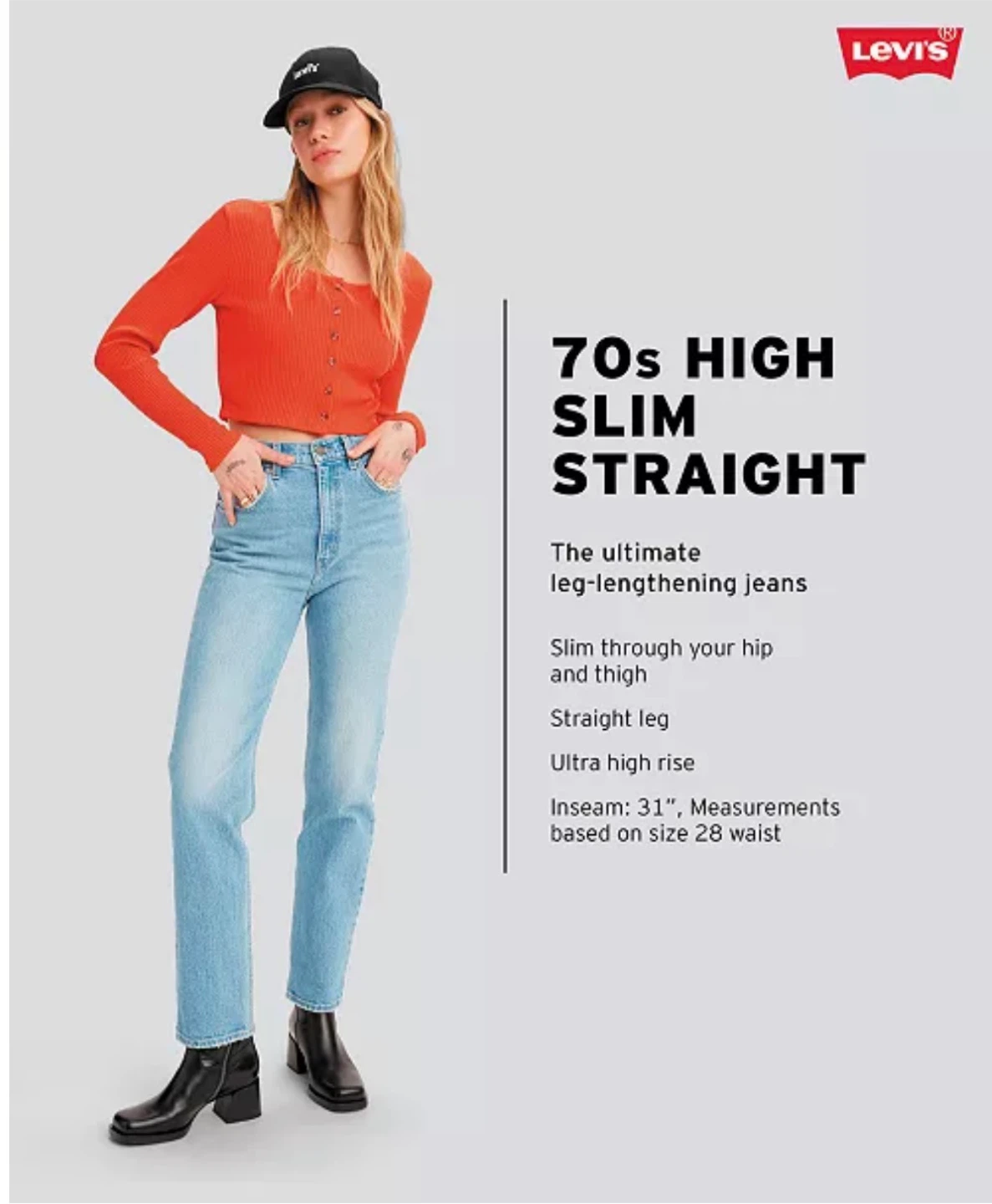 Levi's 70s High Slim Straight Jeans - photo 2