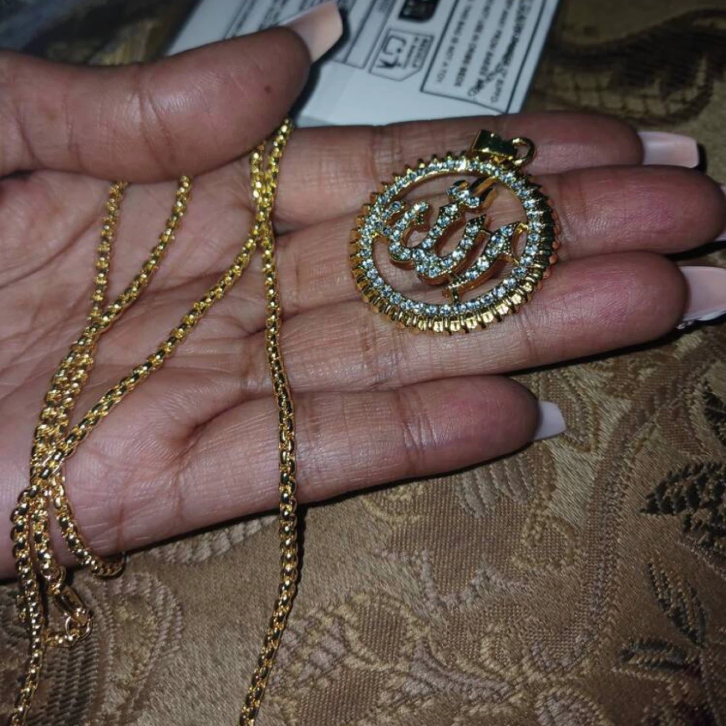 Gold Allah Pendant Necklace