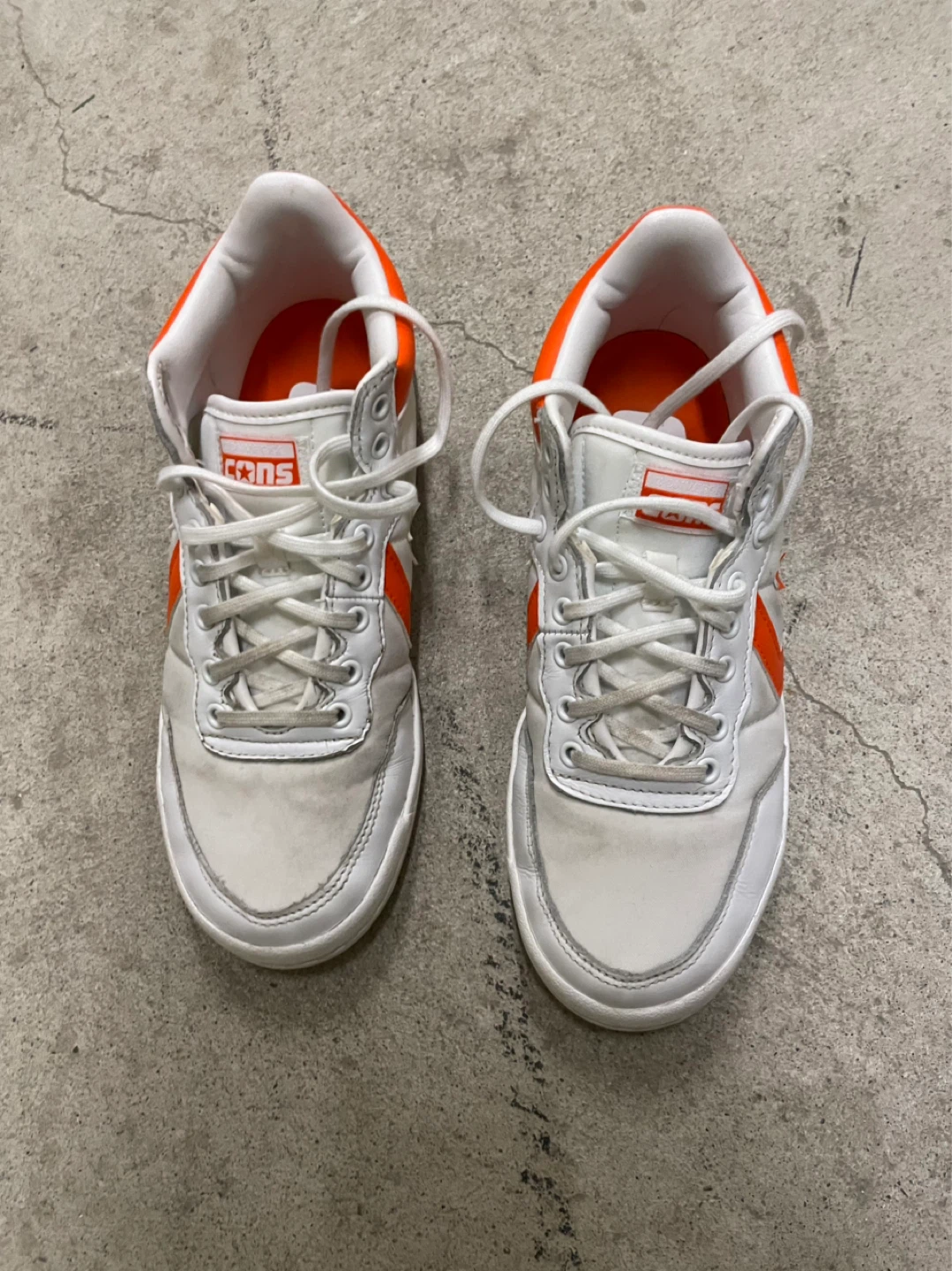Converse C0NS Shoes White/Orange