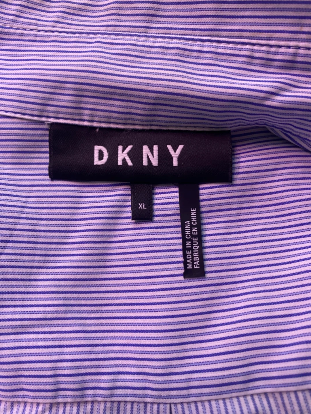 DKNY Men's Striped Button-Down Shirt XL - photo 2