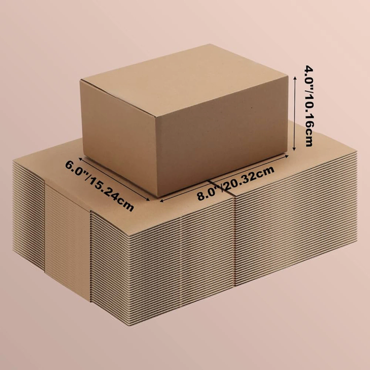 Shipping Boxes 8x6x4” 40 Pack