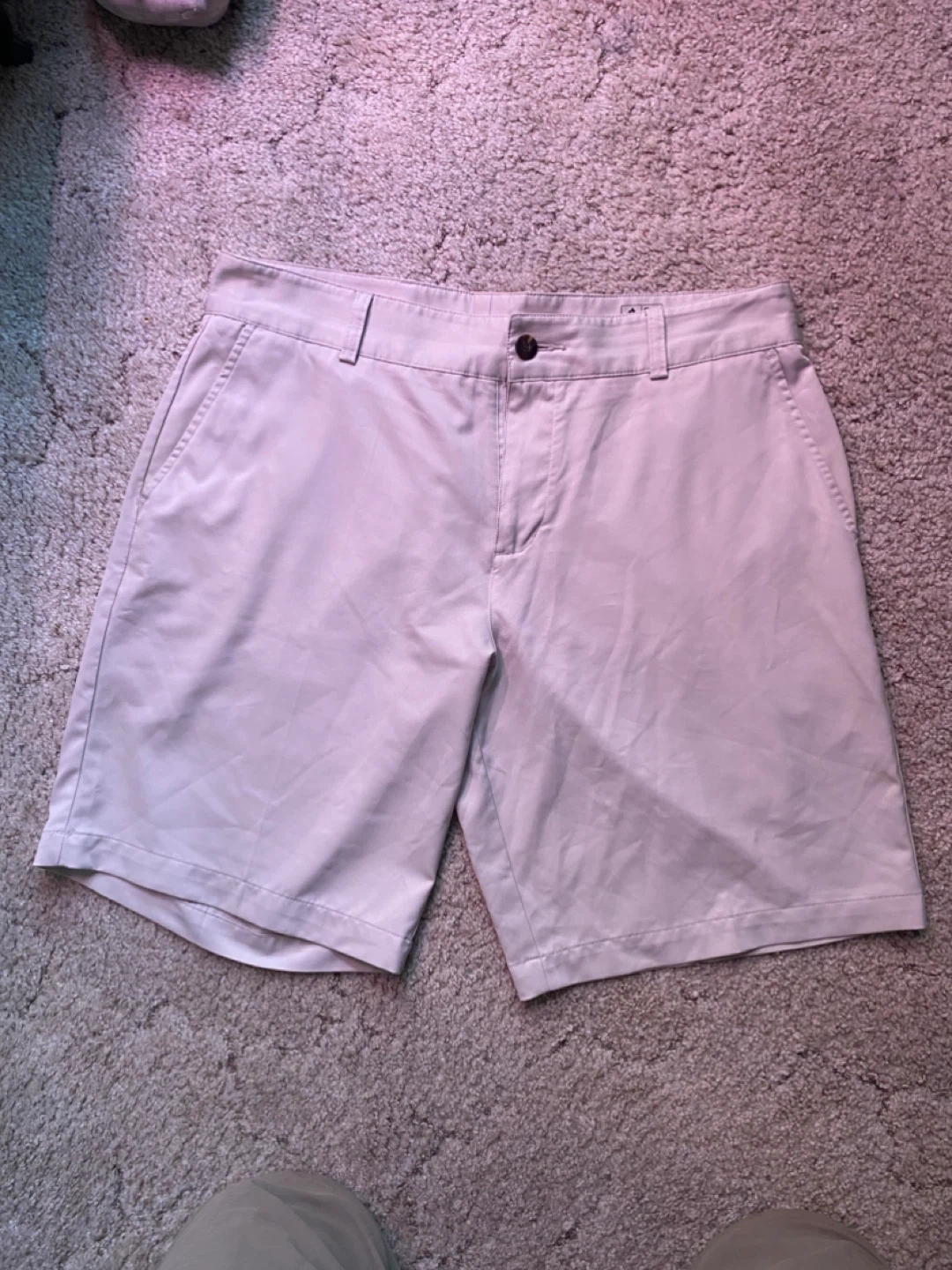 Adidas Climalite Shorts Size 34 Beige