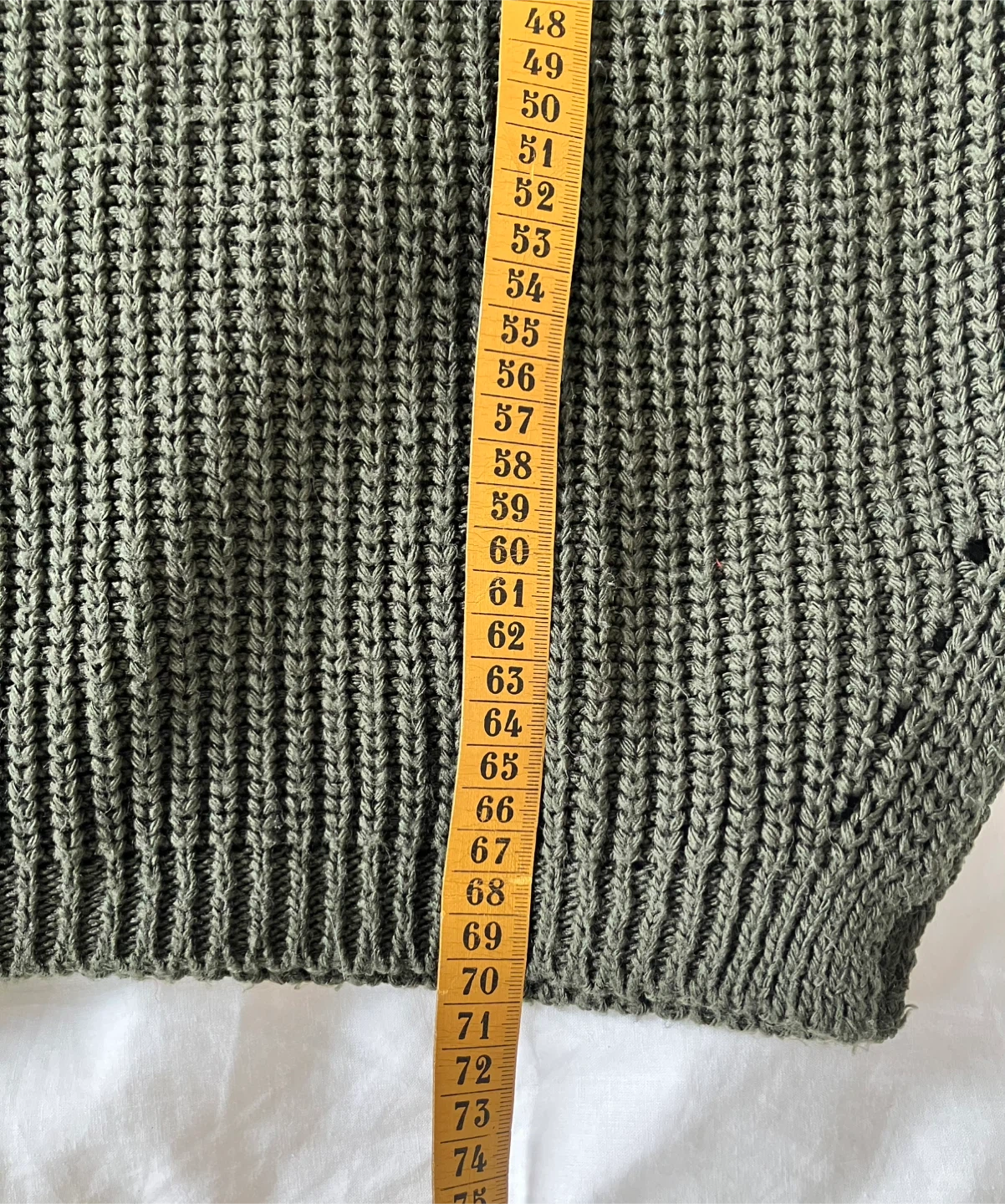 Olive Green Ribbed Knit Sweater - photo 3