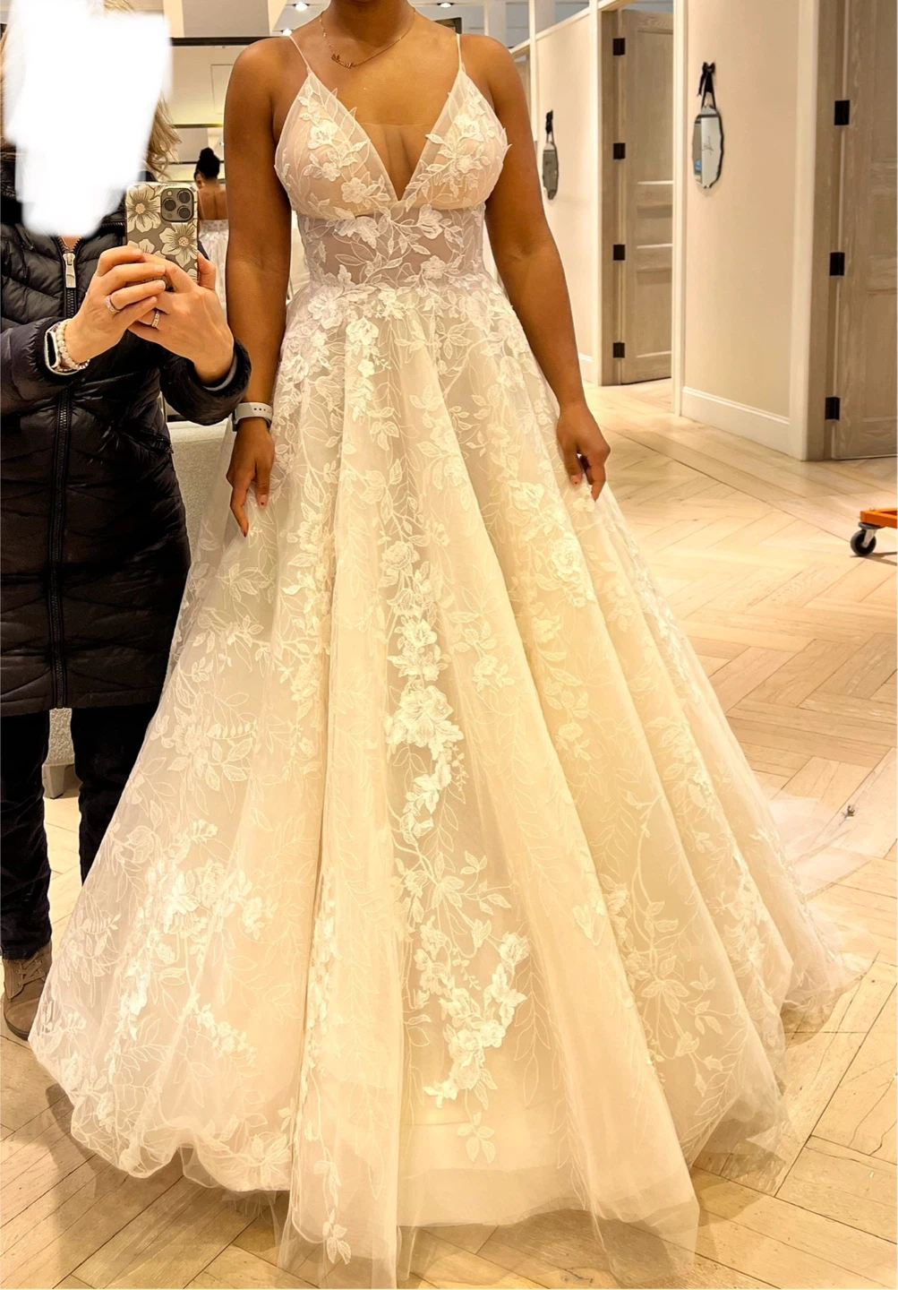 White Lace Wedding Dress - photo 2