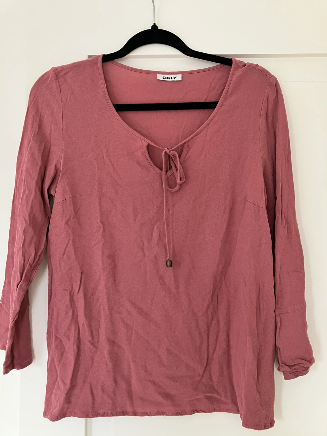 ONLY Pink Bell Sleeve Shirt Women's EU 40