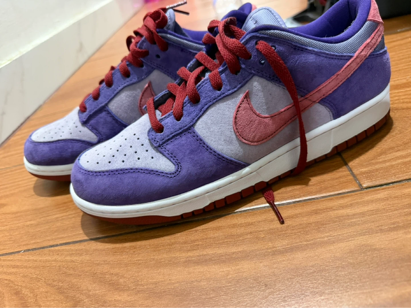Nike Dunk Low Purple and Pink Suede Sneakers