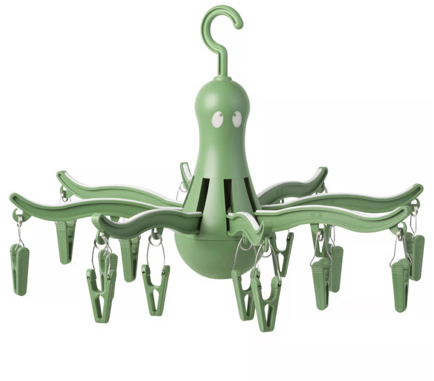 IKEA BUMERANG Octopus Clothes Hanger with Clips - photo 2