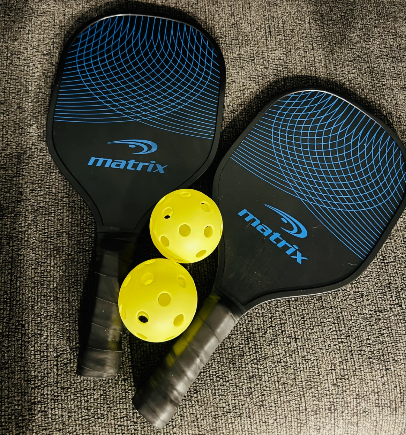 Matrix Pickleball Paddles and Balls Set