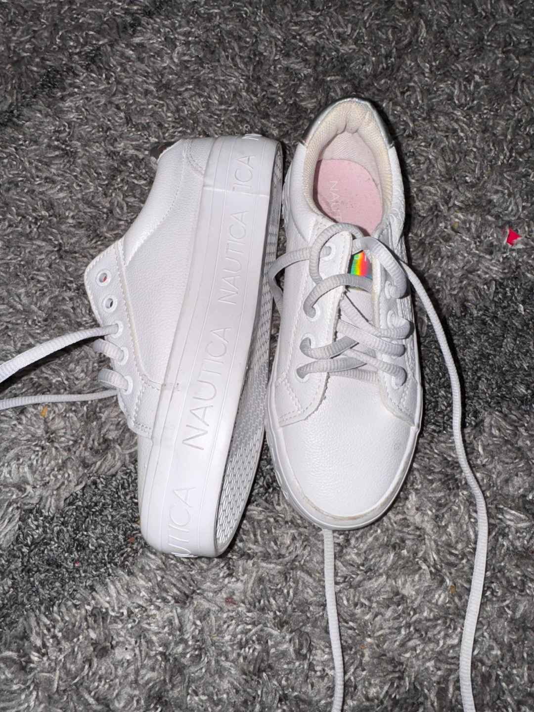 Nautica White Platform Sneakers