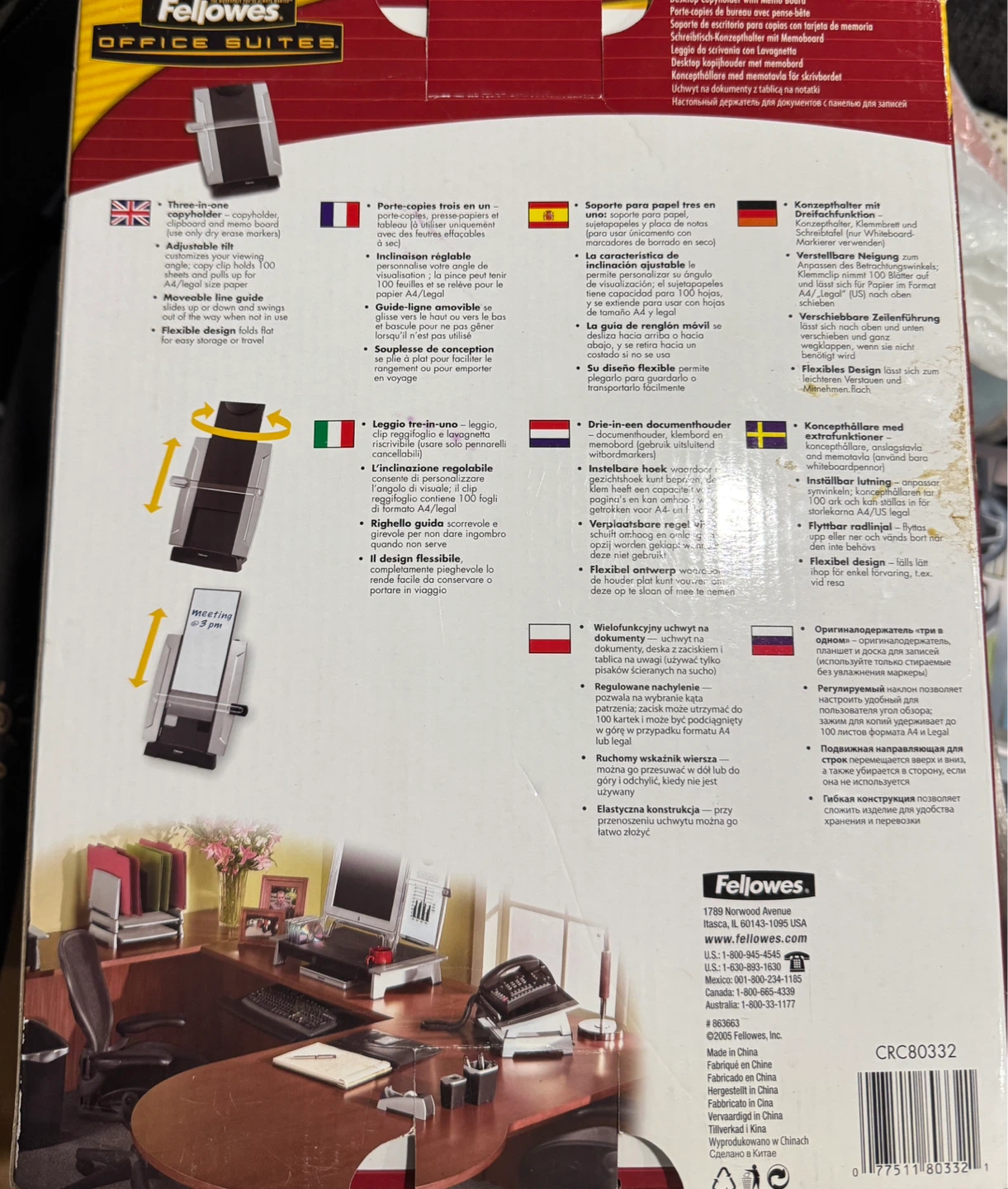 Fellowes Desktop Copyholder with Memo Board - photo 2