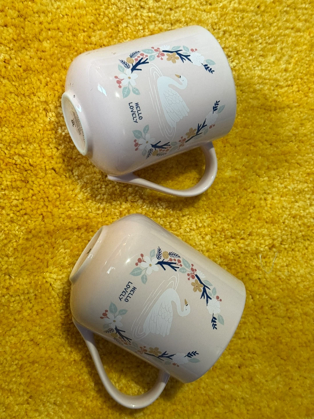 Threshold "Hello Lovely" Swan Mugs - Set of 2 - photo 2