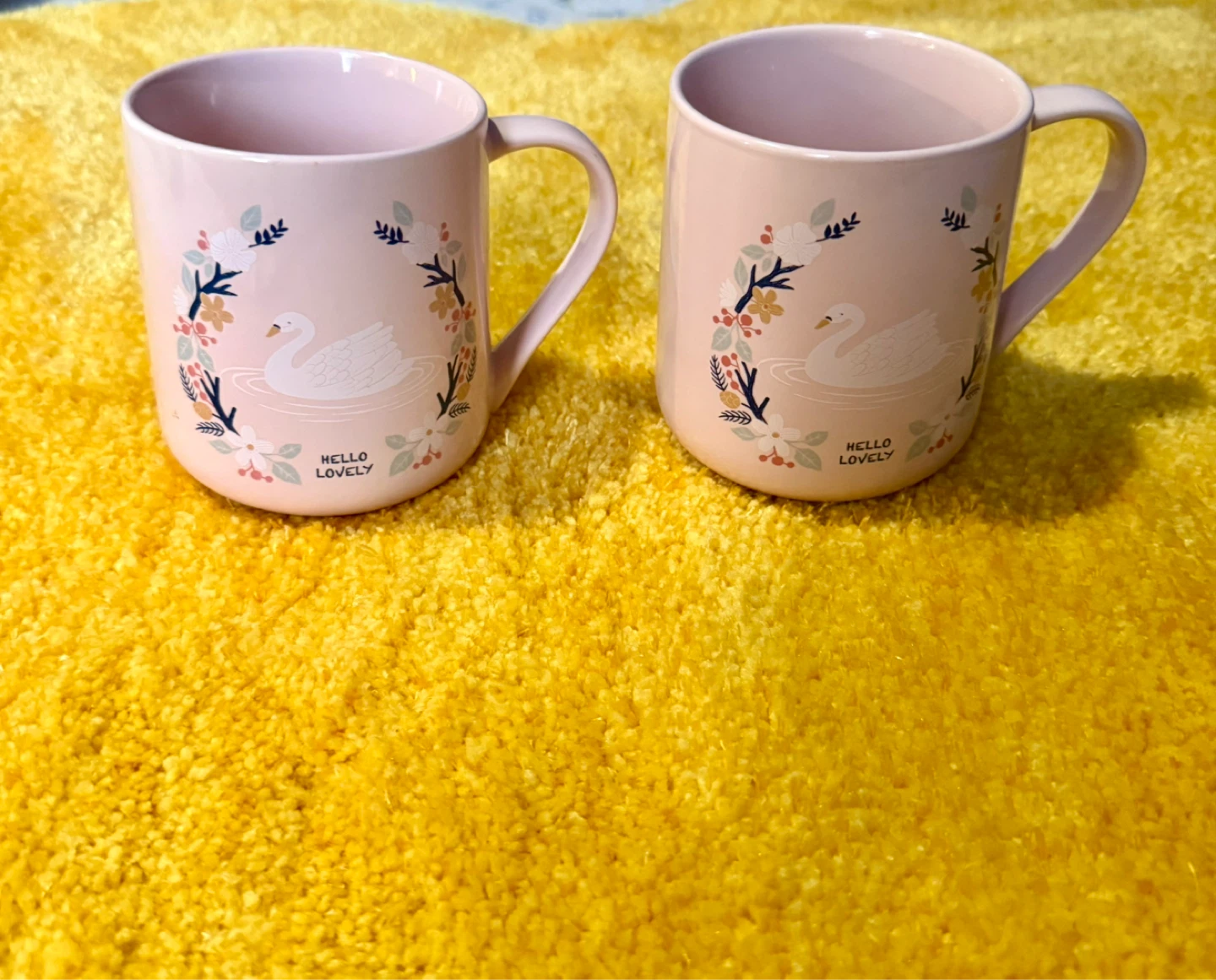 Threshold "Hello Lovely" Swan Mugs - Set of 2
