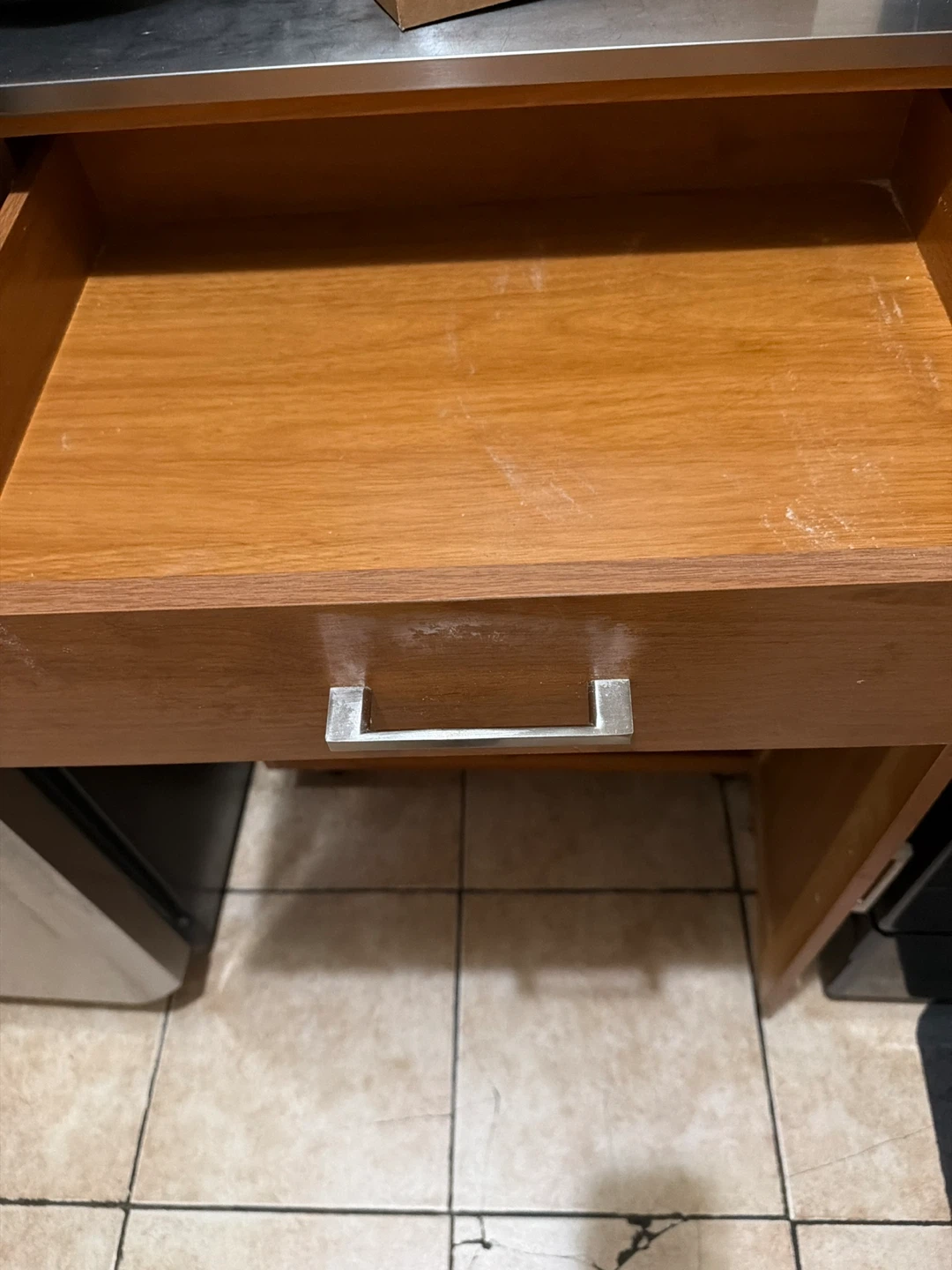 Rolling Kitchen Cart with Stainless Steel Top - photo 2