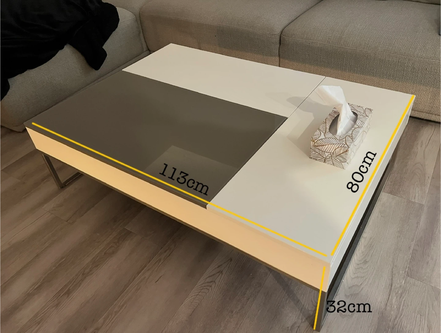 Lift-Top Coffee Table with Hidden Storage - photo 5
