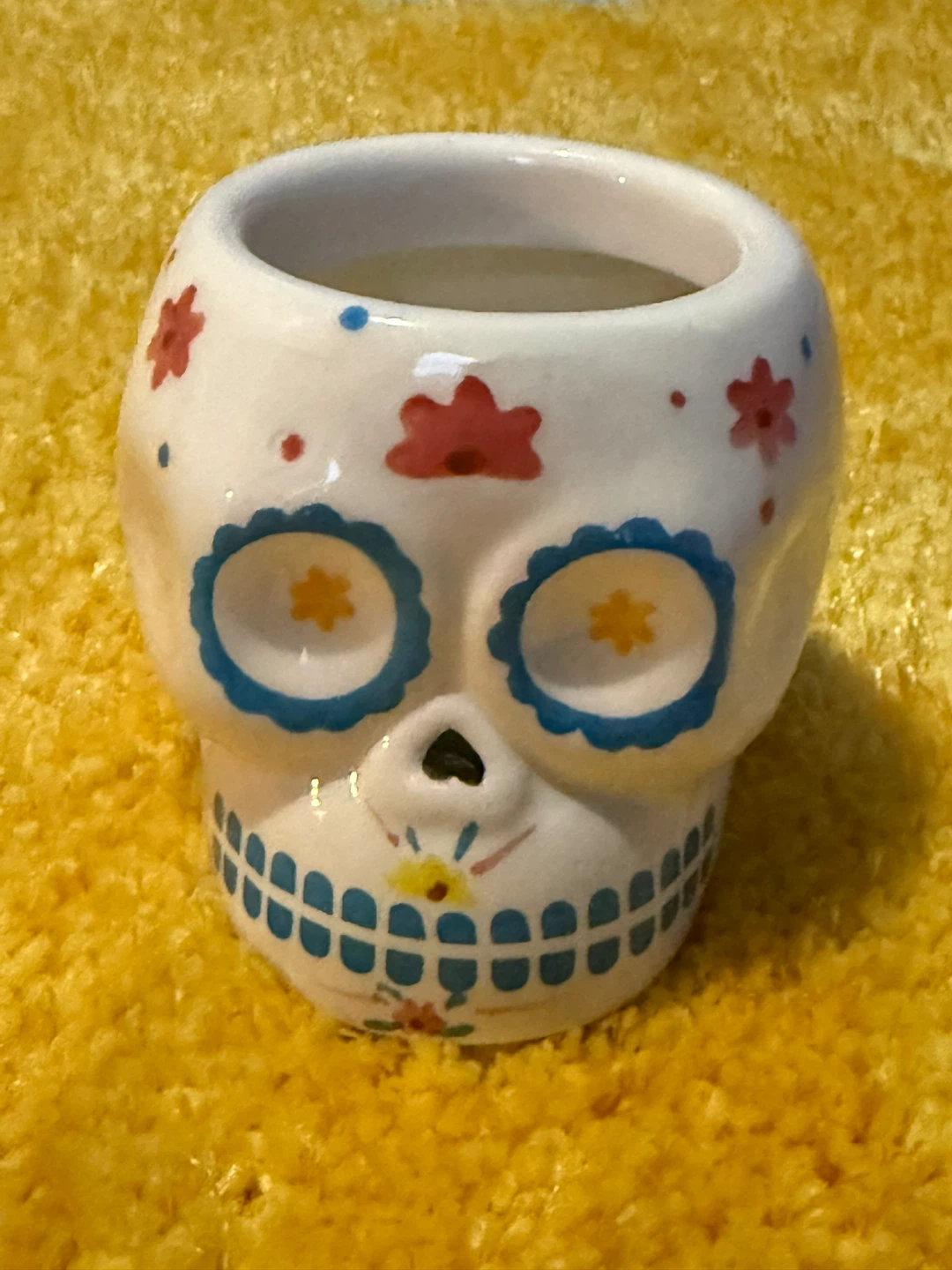 Ceramic Skull Decor Mug