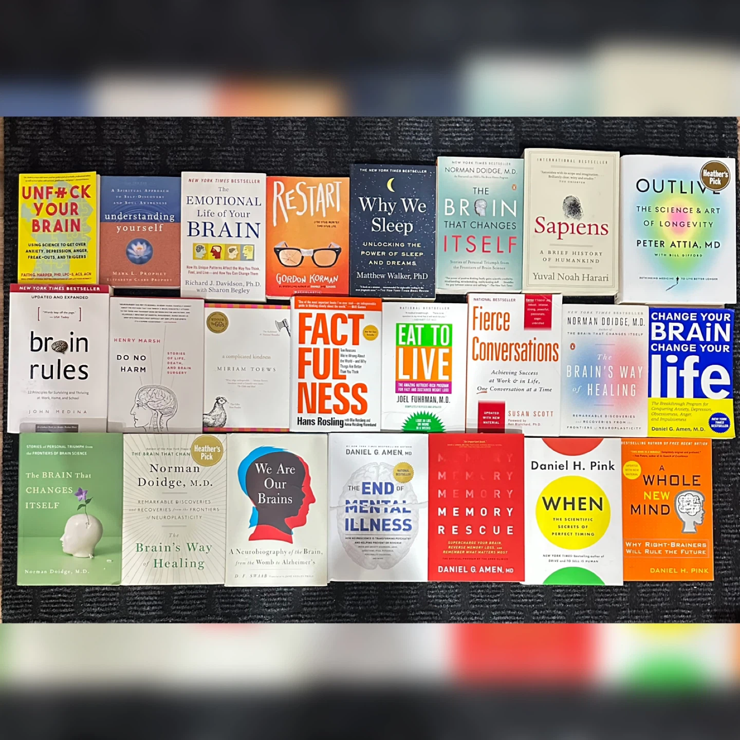 Unfck your brain, Sapiens, Outlive, Memory Rescue,…