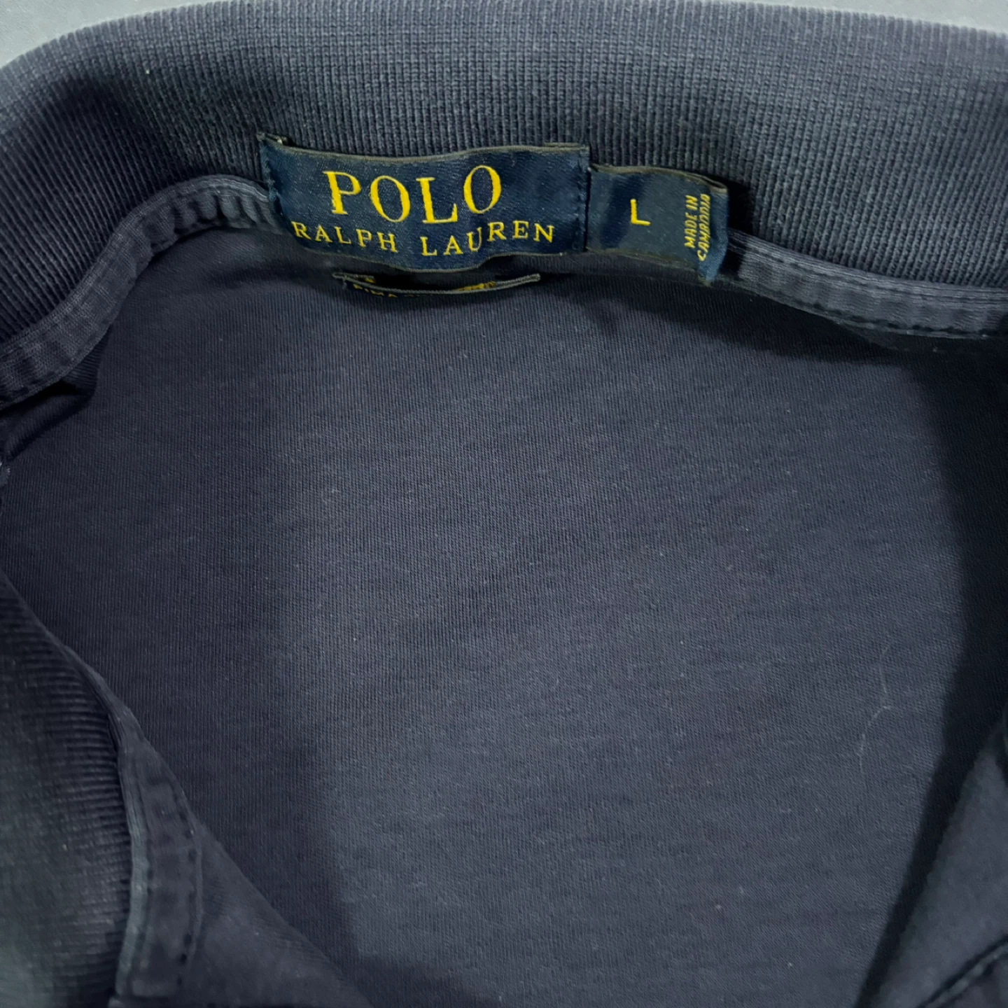 Polo Ralph Lauren Navy Blue Polo Shirt - Size L - photo 3