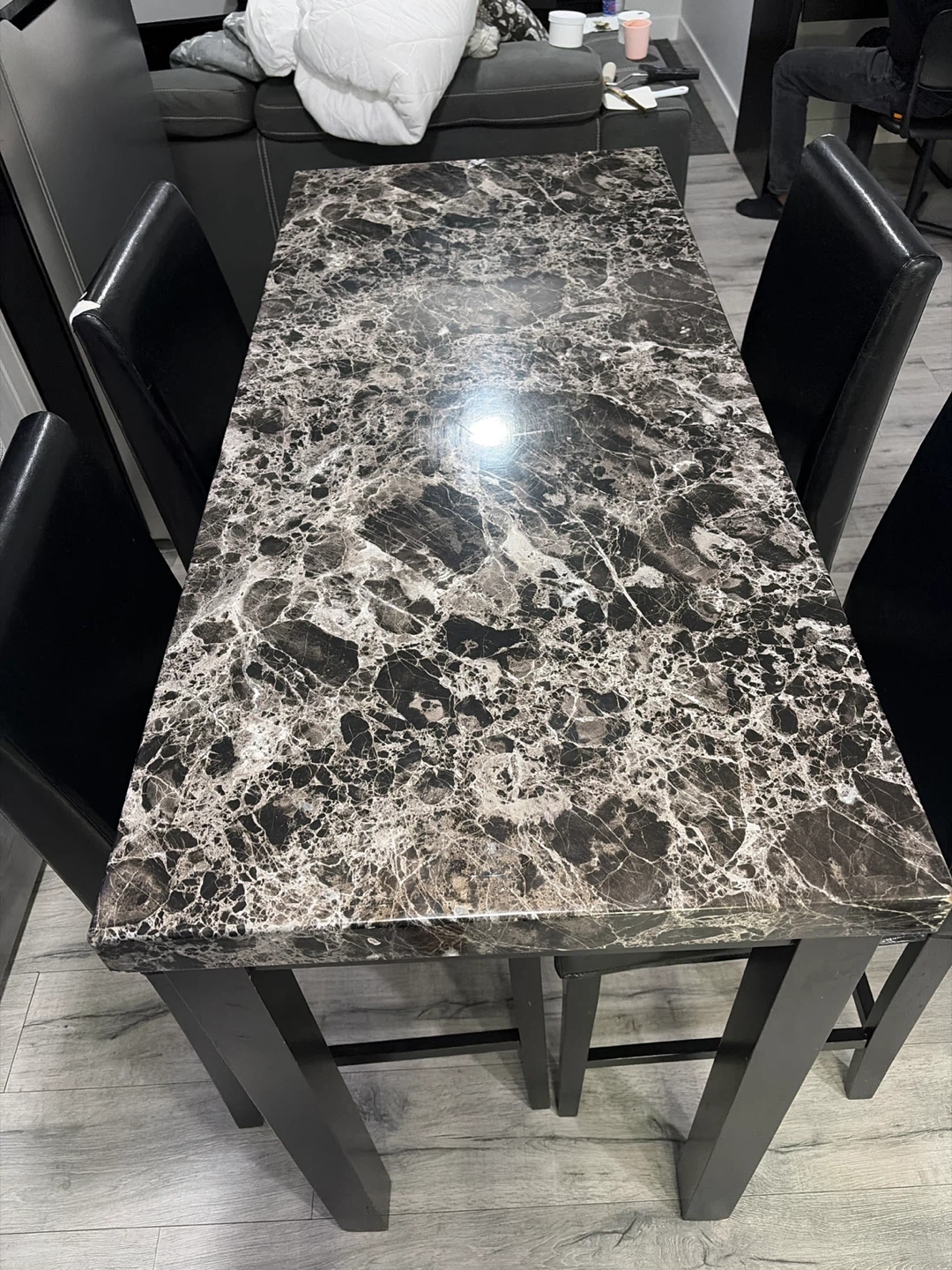 Marble Top Dining Table