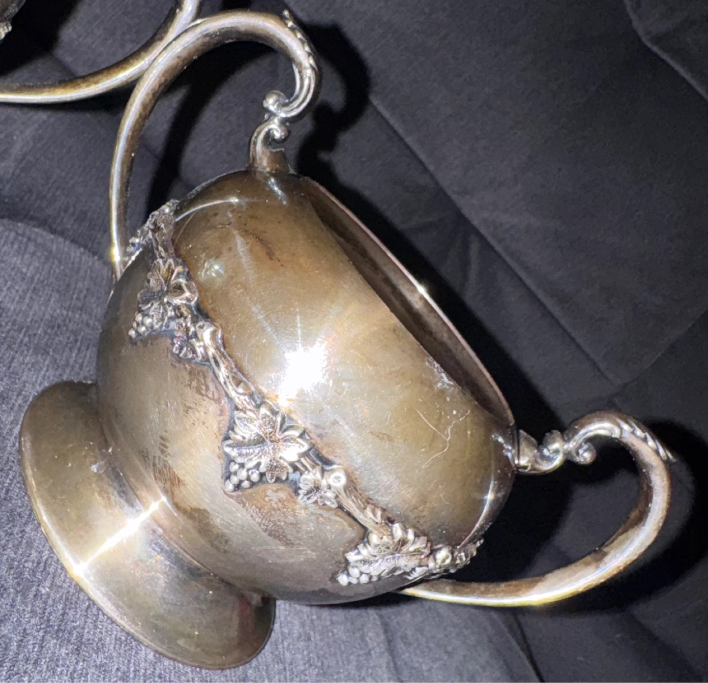 WM Rogers Hamilton Ont E.P. Copper Sugar and Creamer Set - photo 3