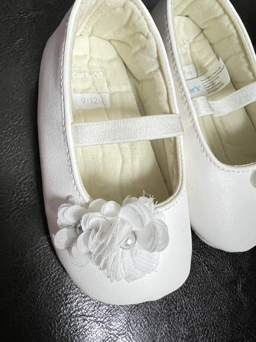 Carter's Baby White Mary Jane Shoes - Size 9-12m - photo 3