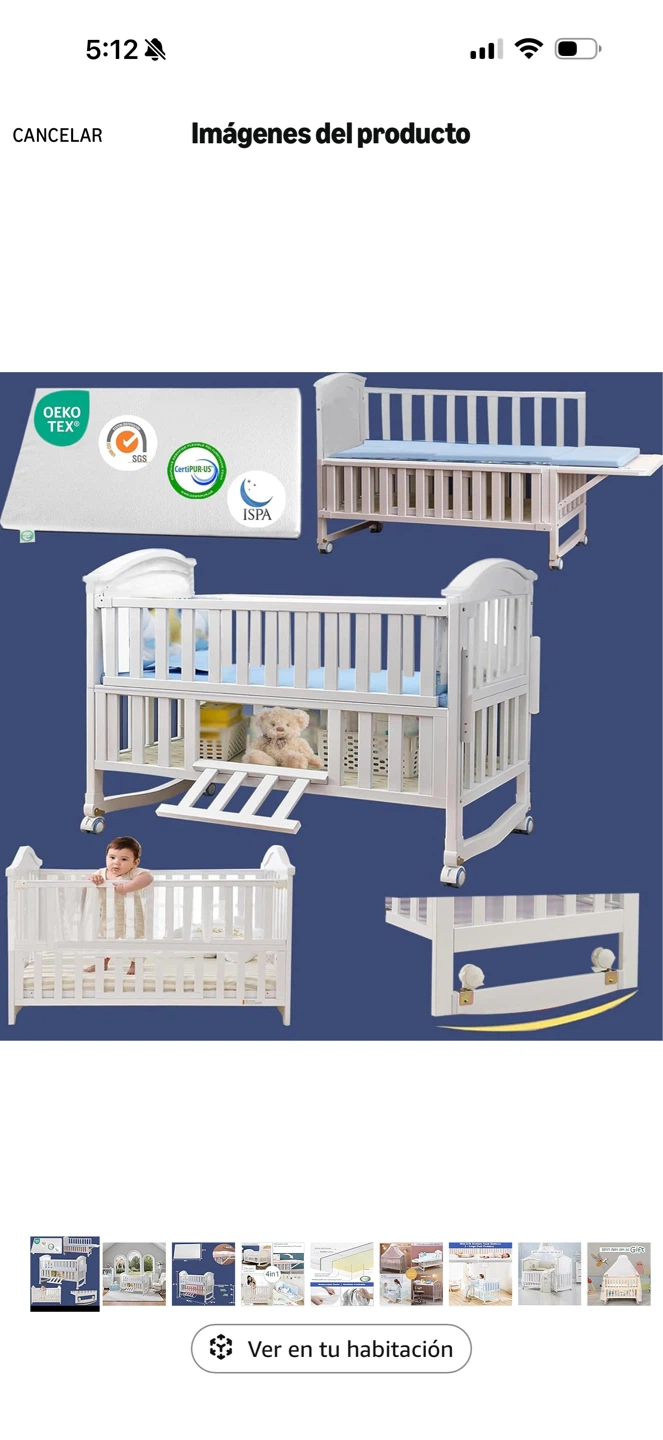 4-in-1 Baby Crib and Playpen with Mosquito Net